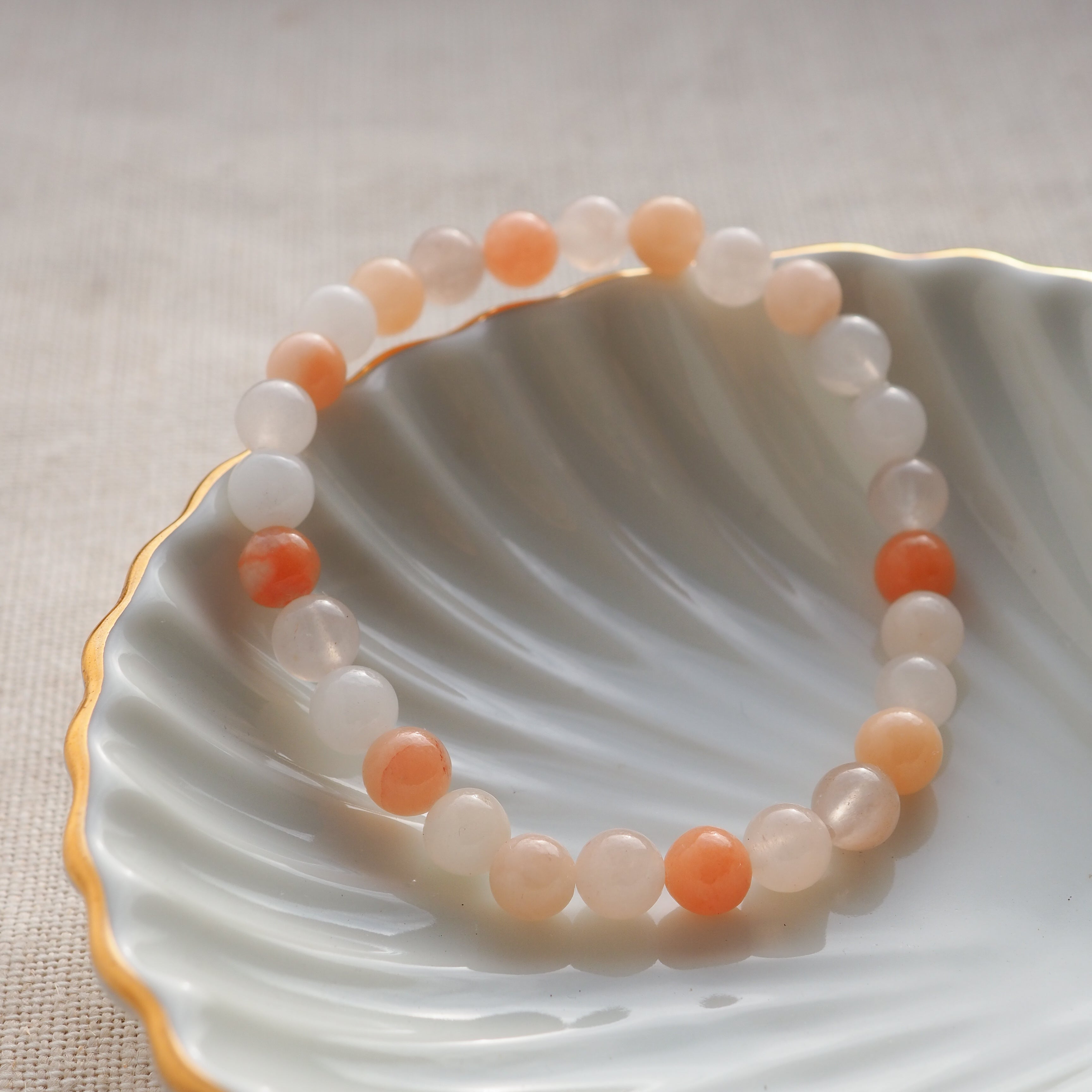 Peach Crystal Bracelet