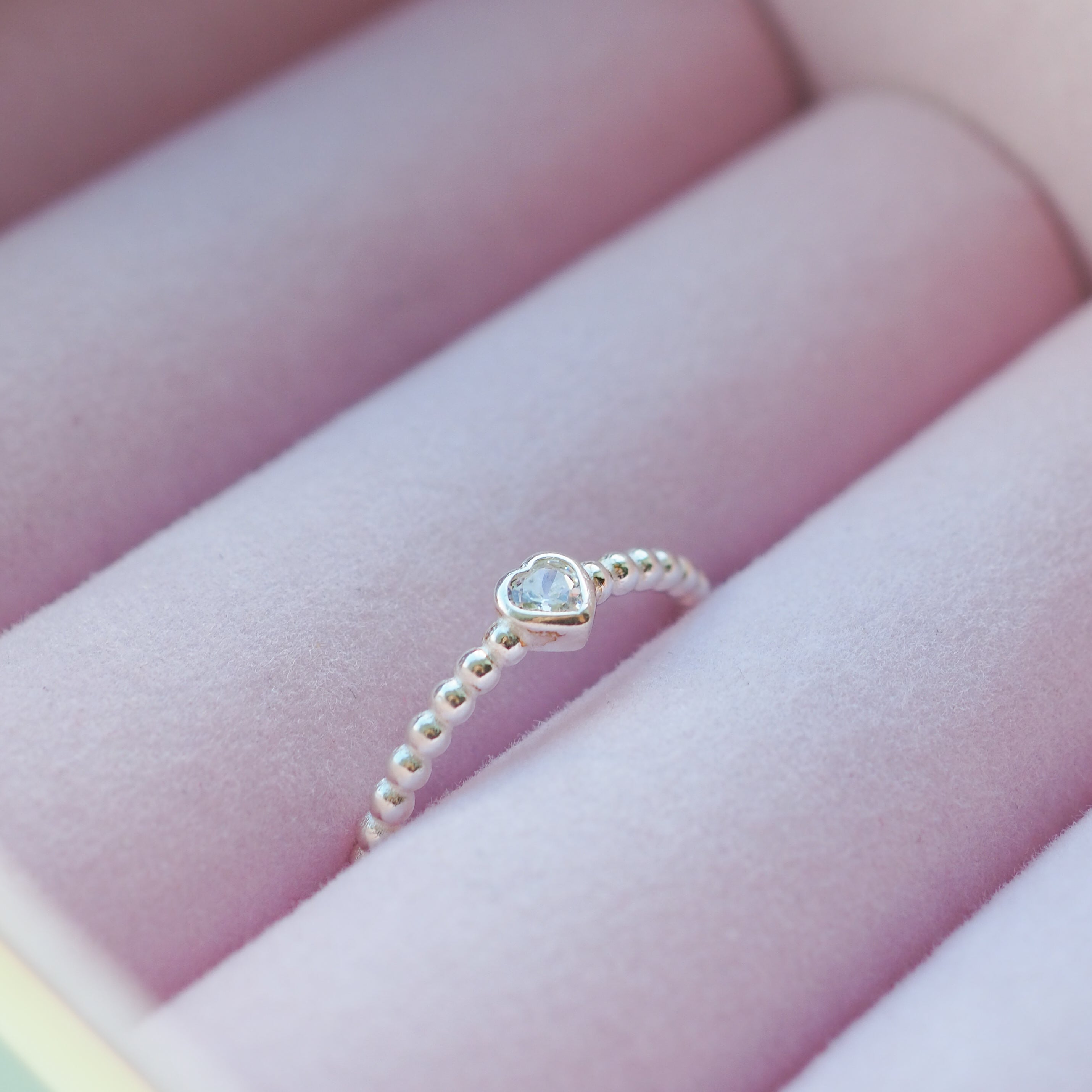 Gem Heart Bobble Ring