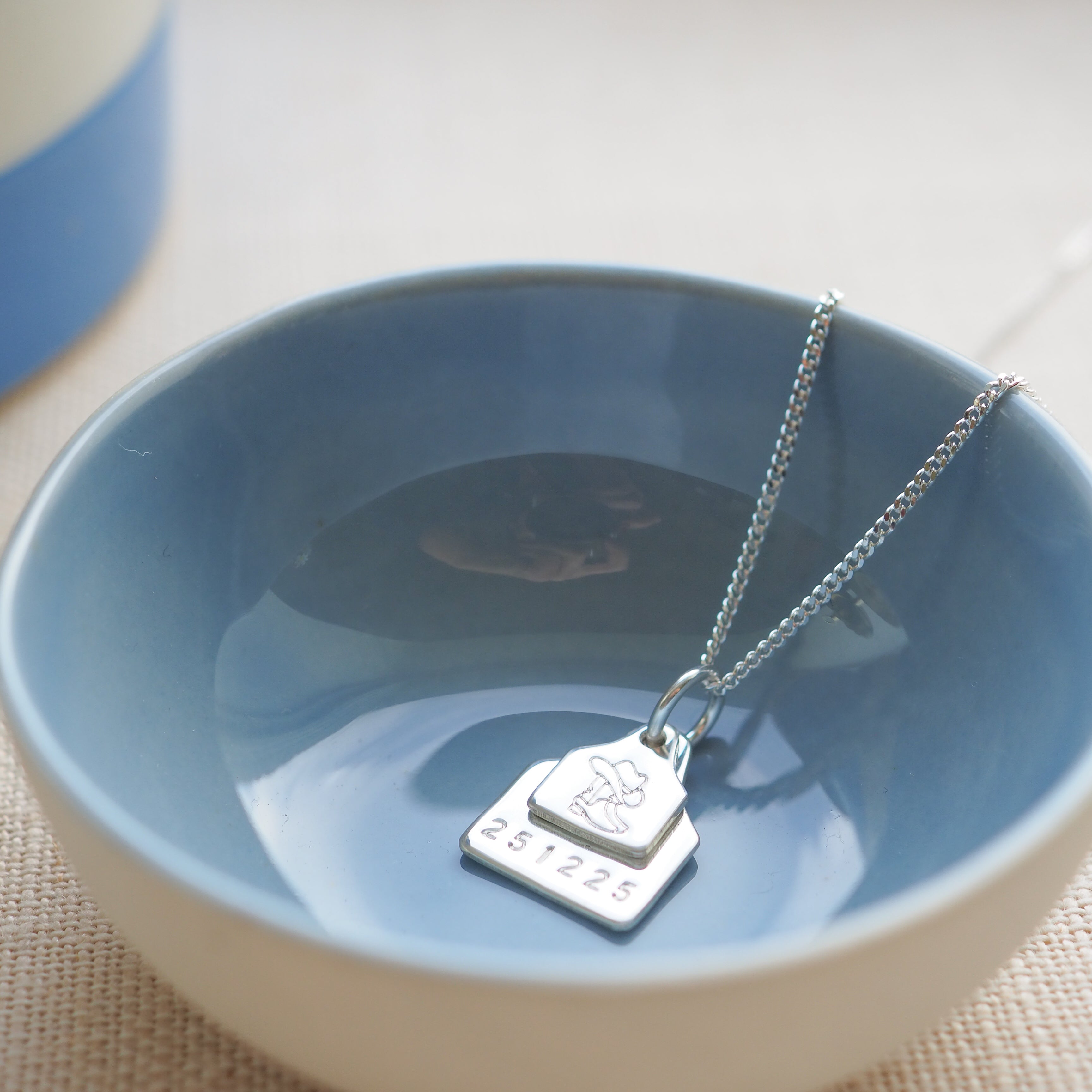 Layered Ear Tag Necklace