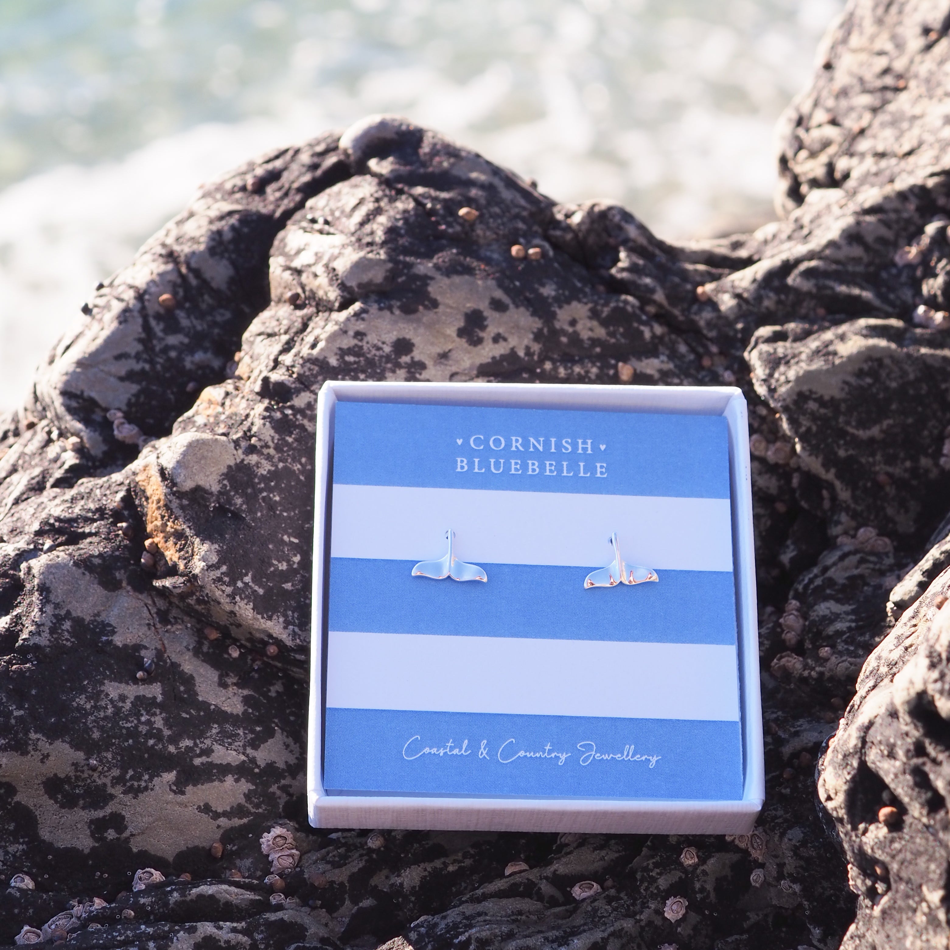 SALE Whale Tail Studs