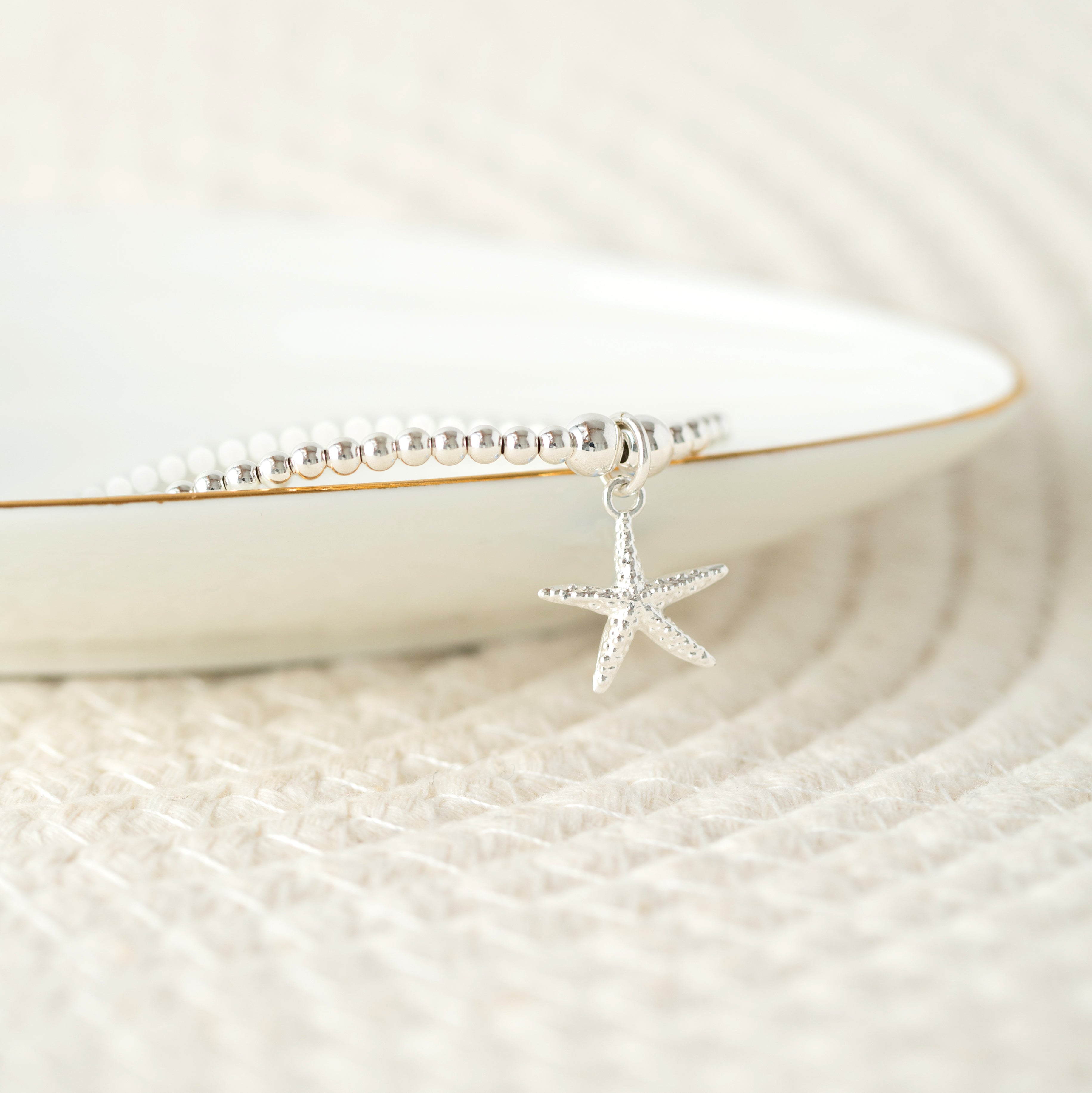 Starfish beaded bracelet