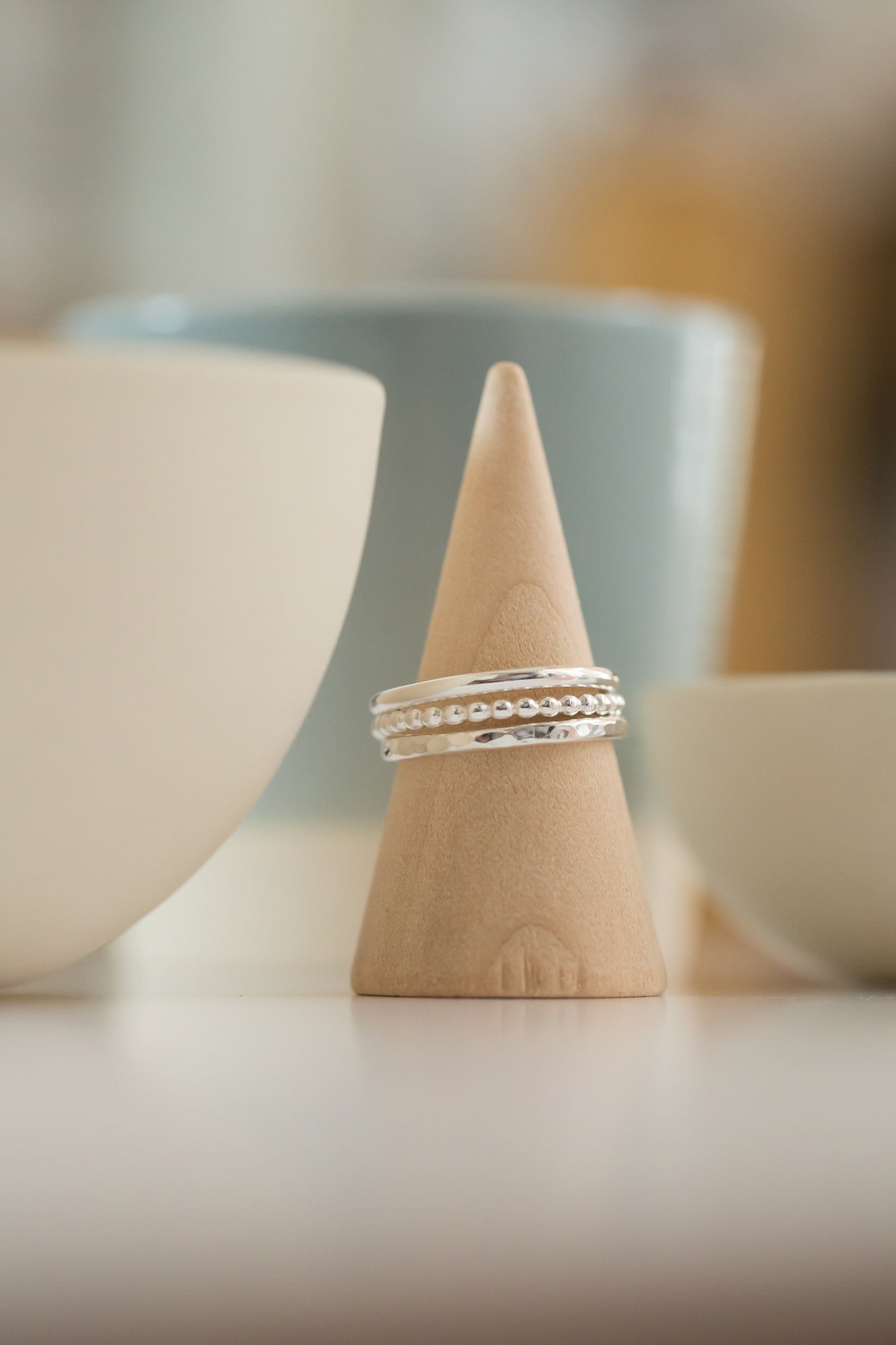 Sterling silver stacking rings