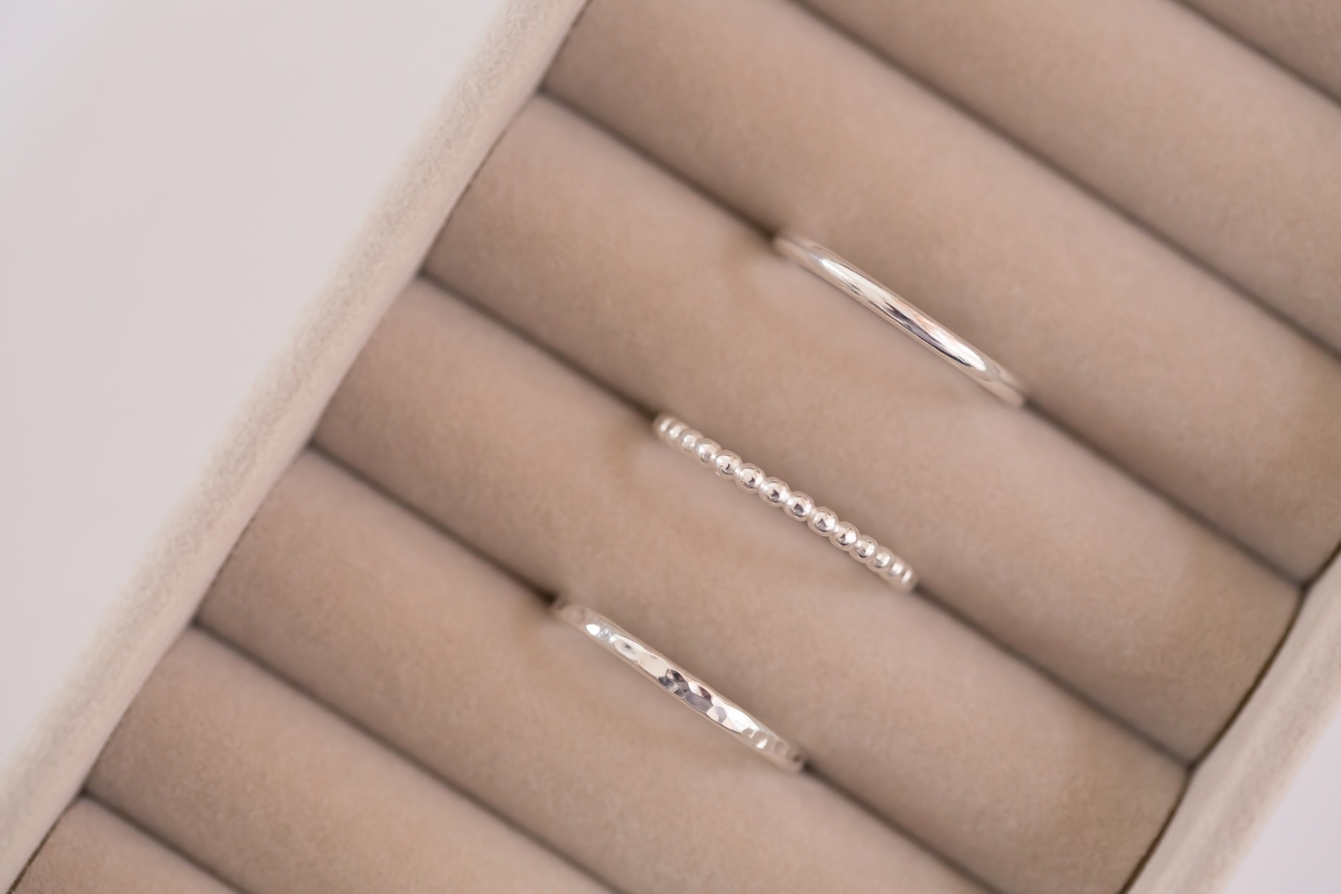 Sterling silver stacking rings