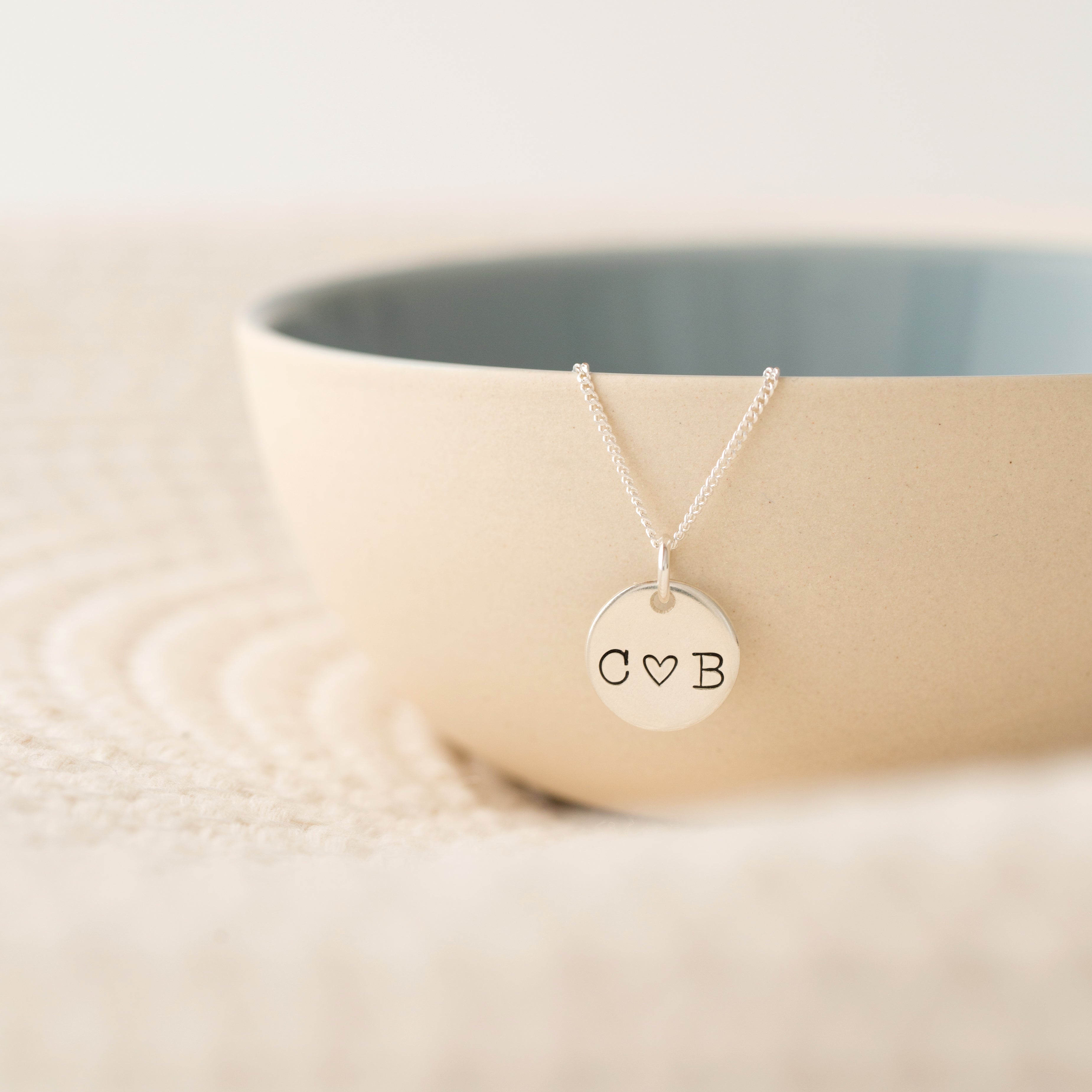 Personalised midi disc necklace