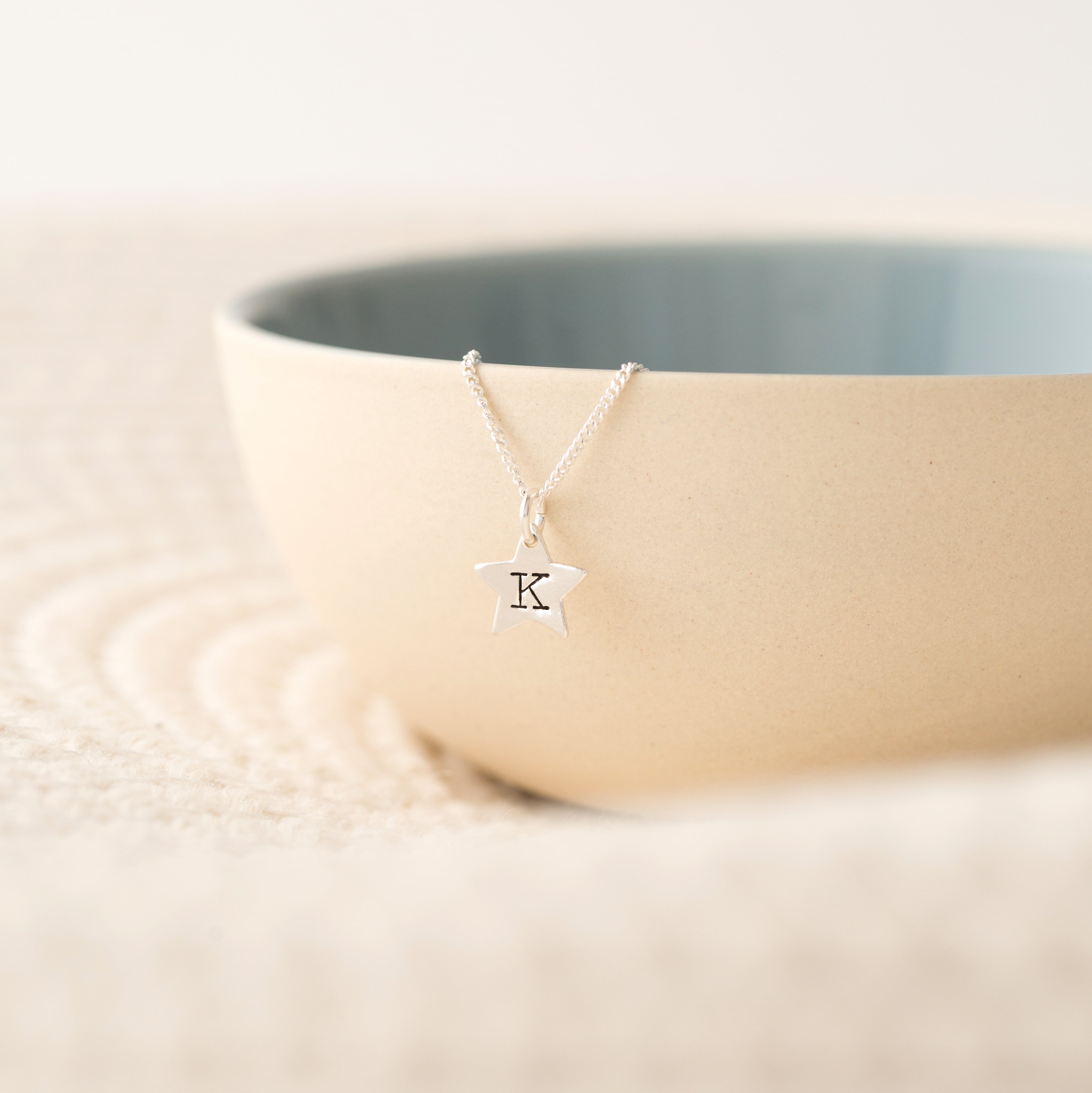 Personalised star necklace