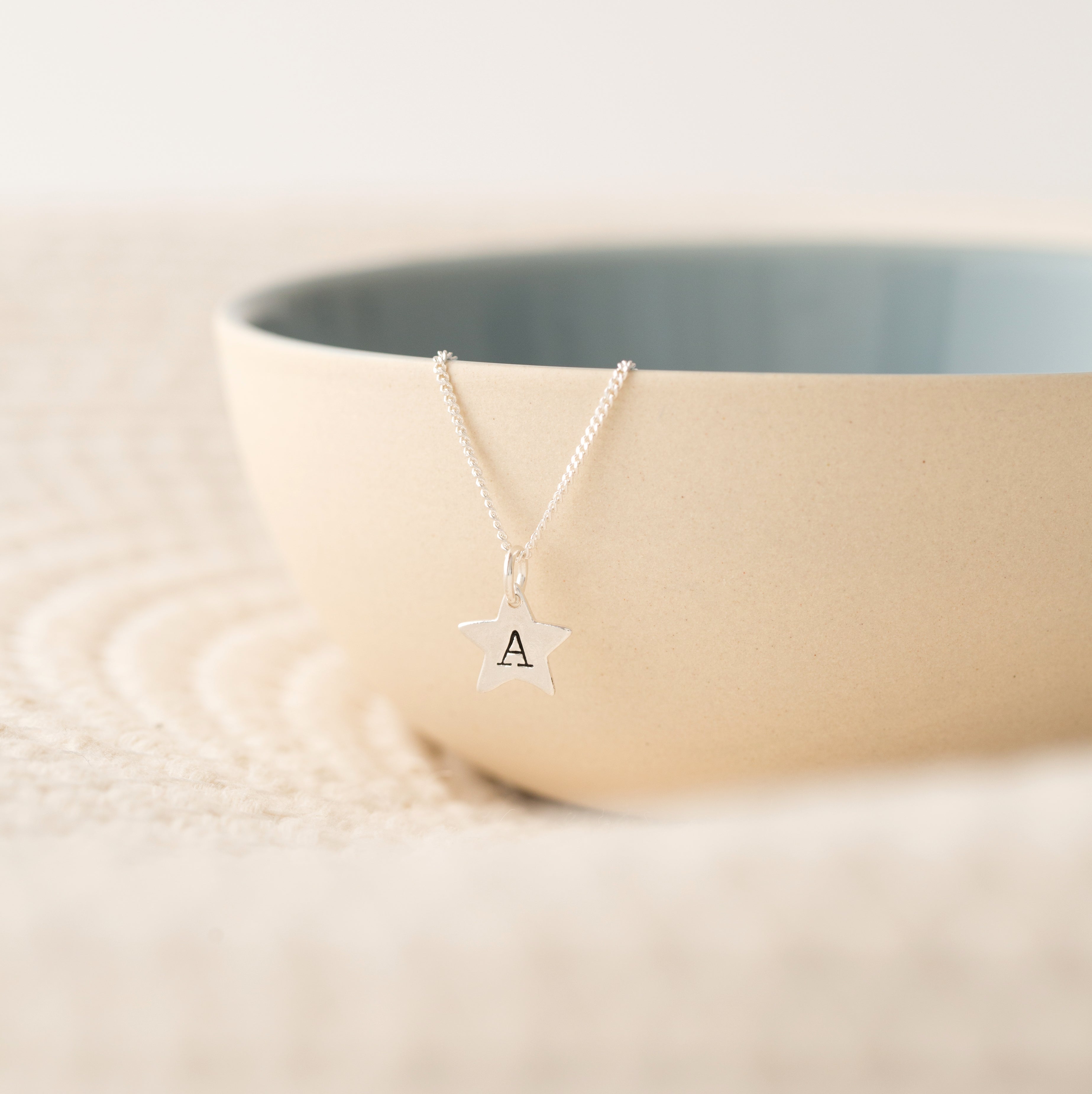 Personalised star necklace