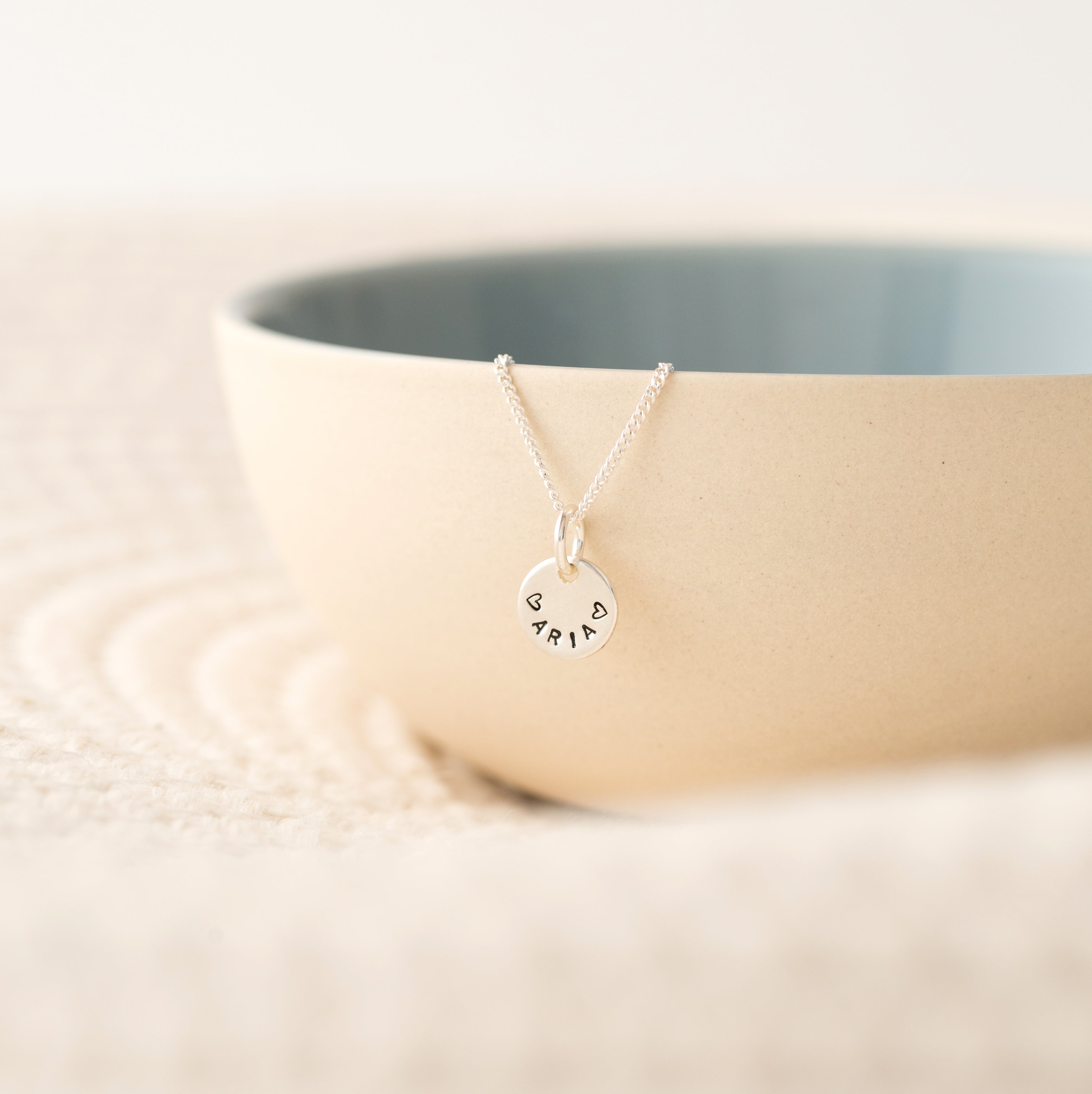 Mini disc necklace