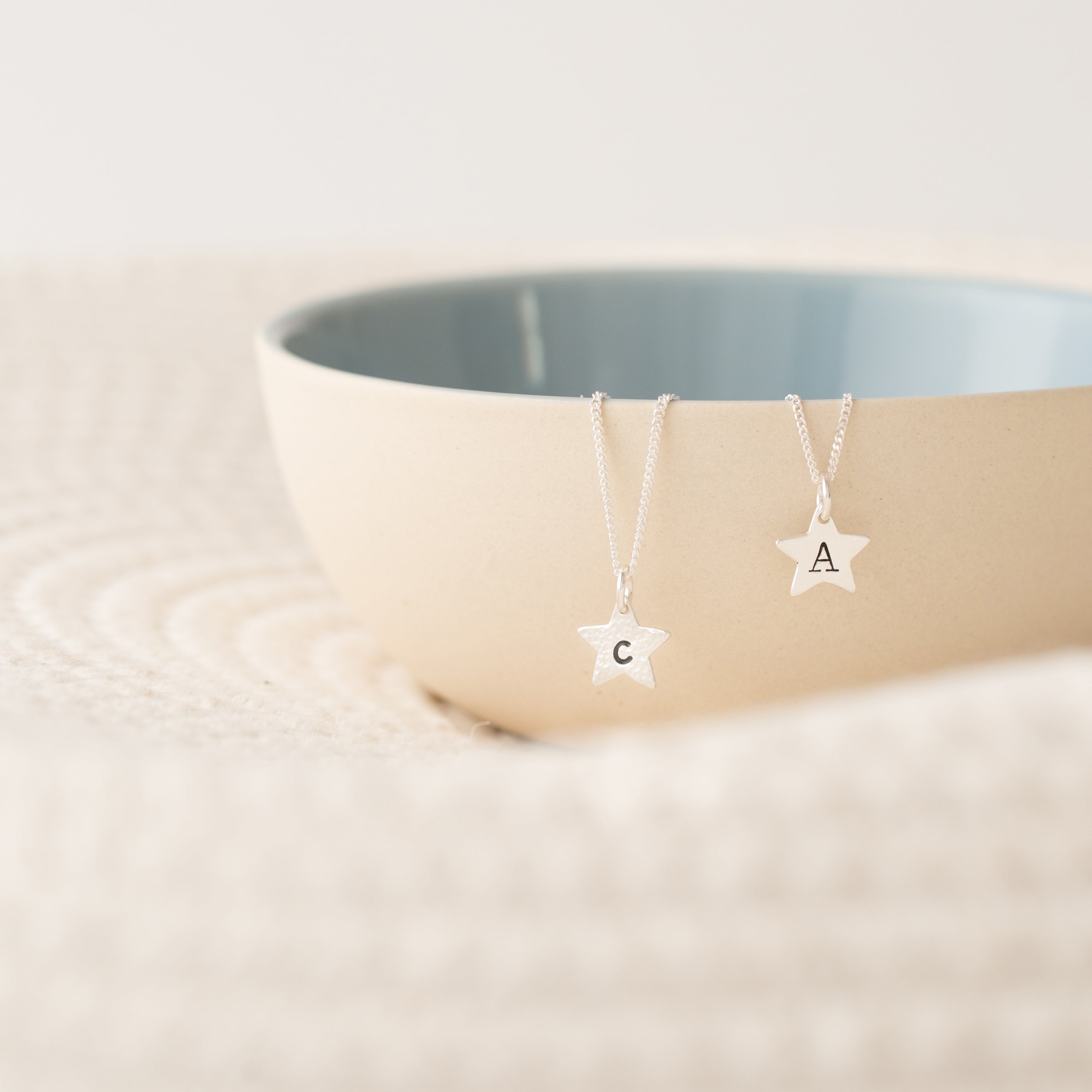 Personalised star necklace