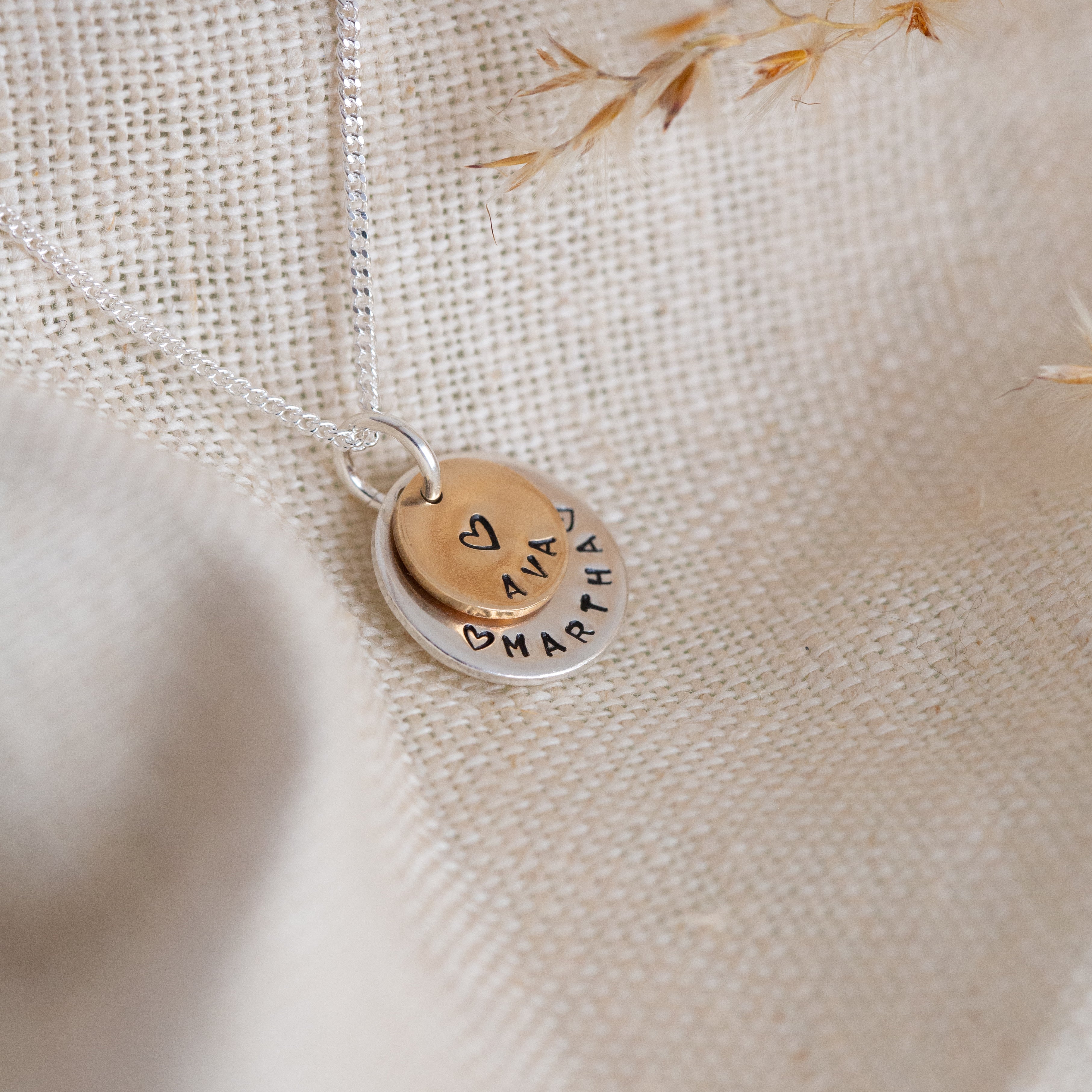 Layered disc necklace