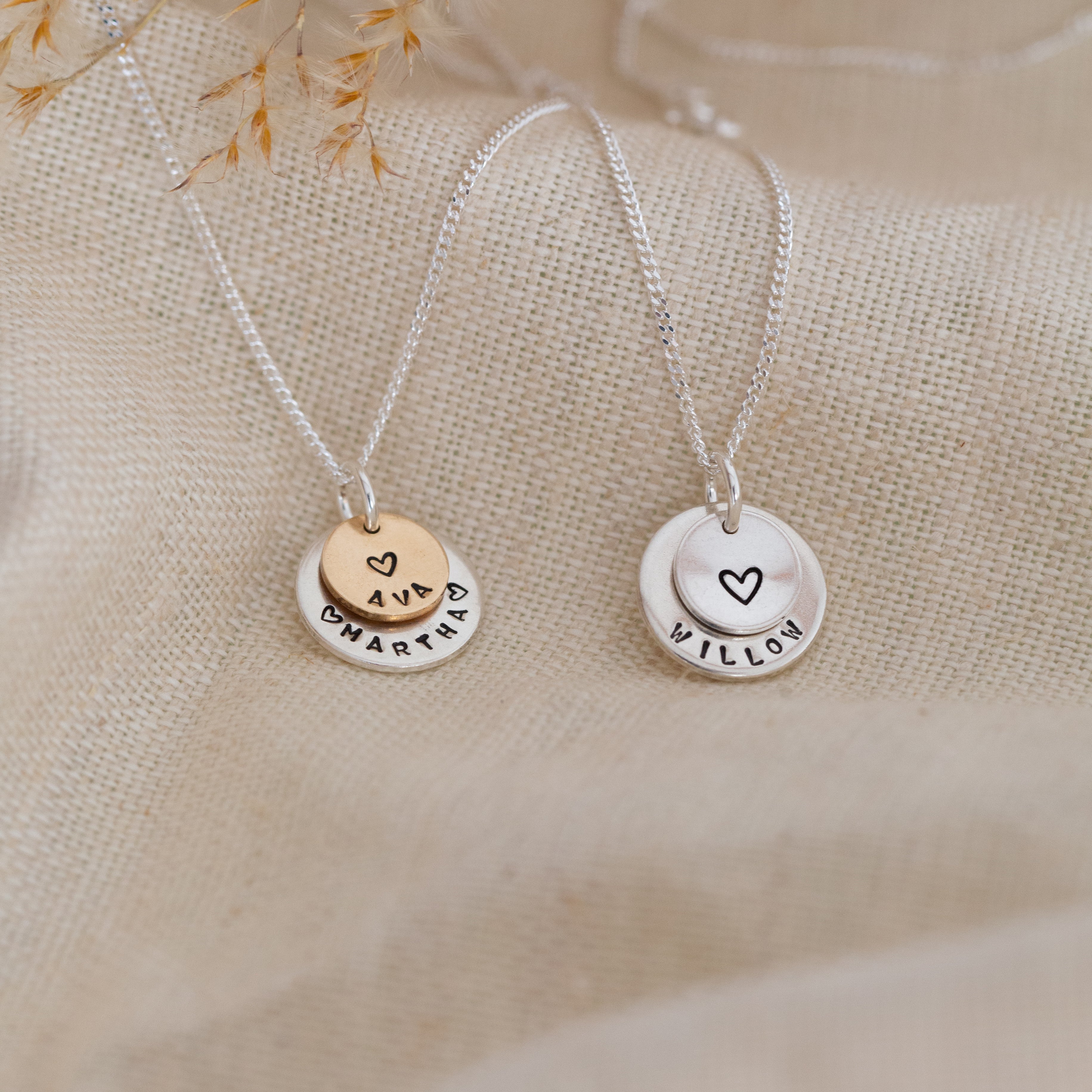 Layered disc necklace
