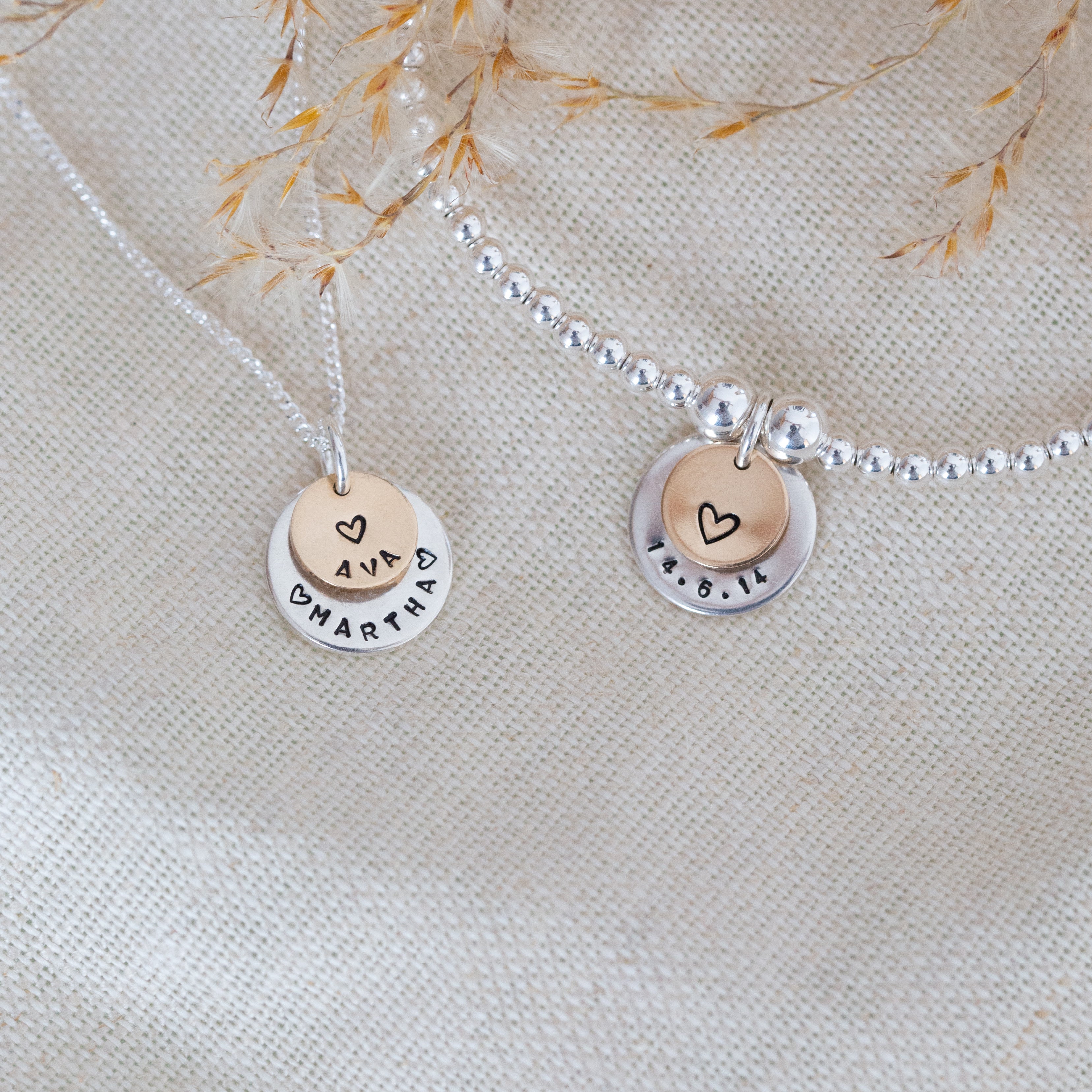Layered disc necklace