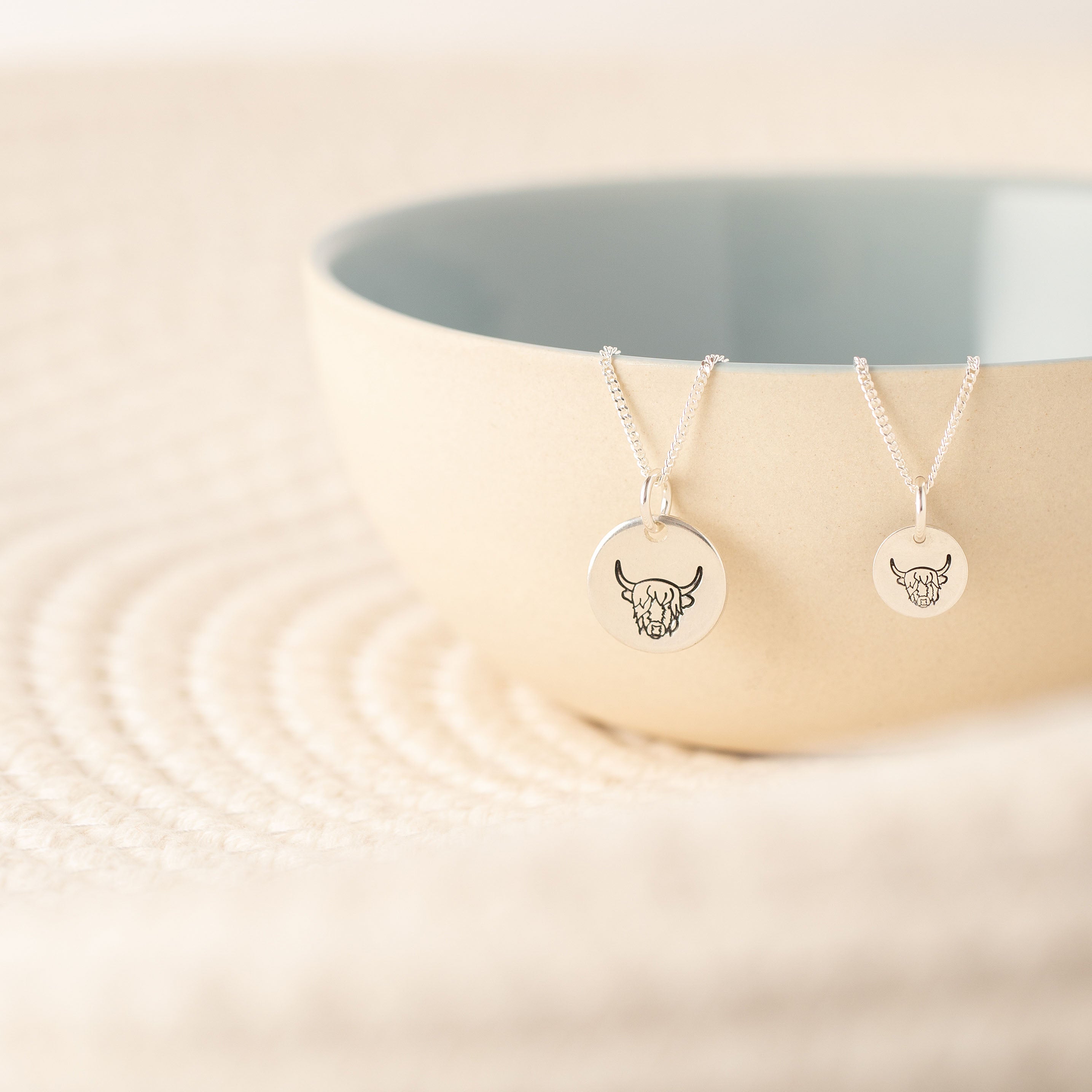Highland cow necklace
