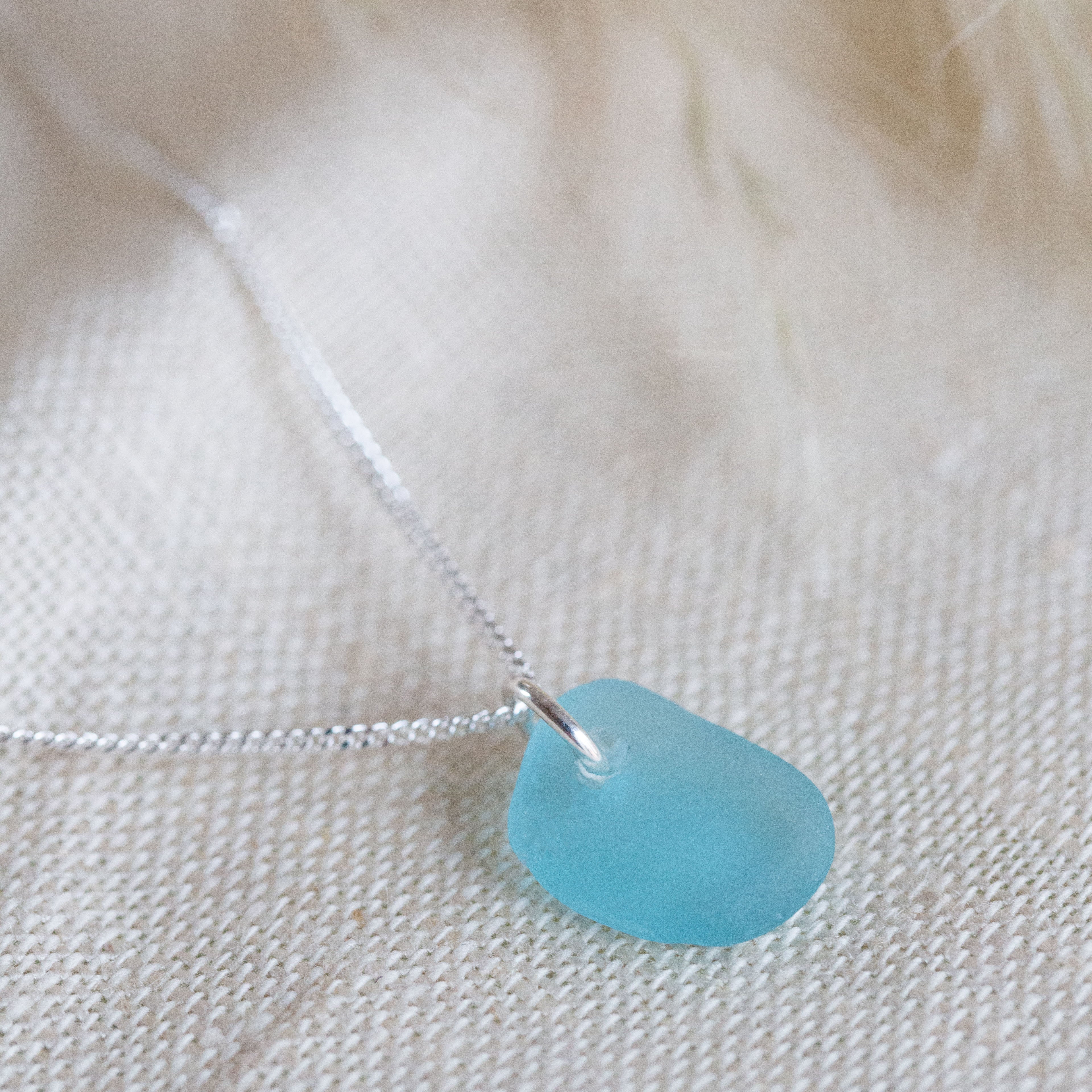 Cornish sea glass necklace