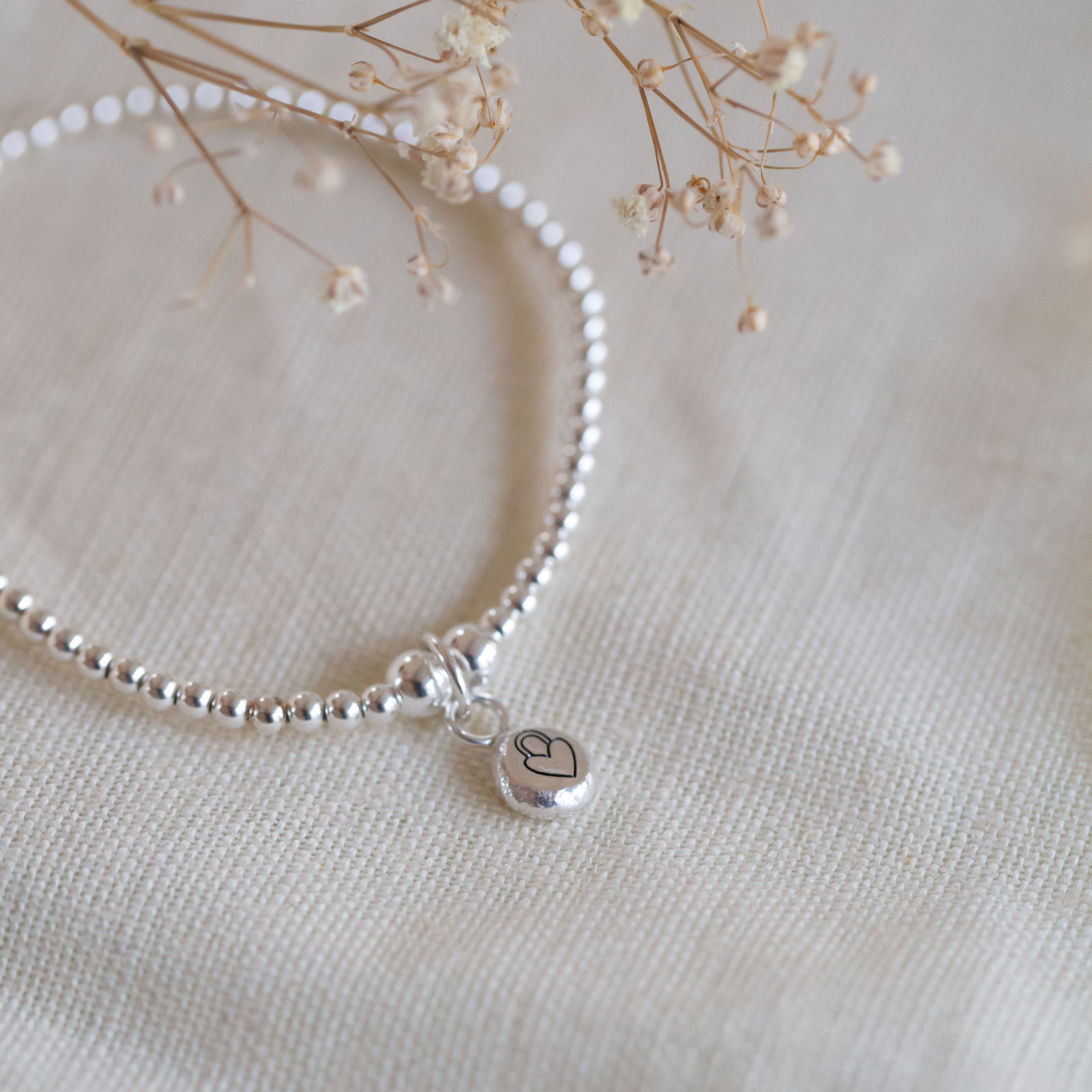 Pebble beaded bracelet