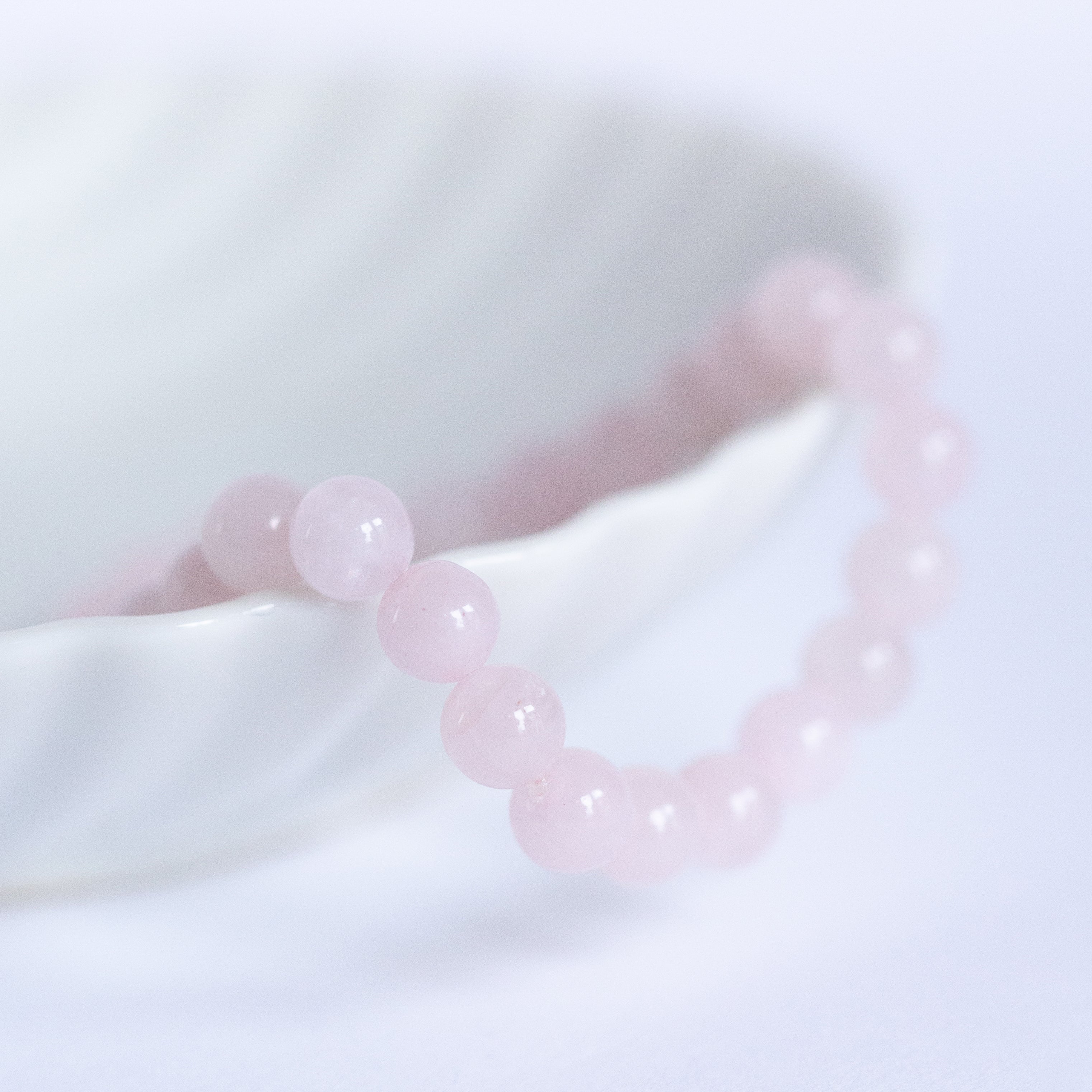 Rose Quartz beaded bracelet