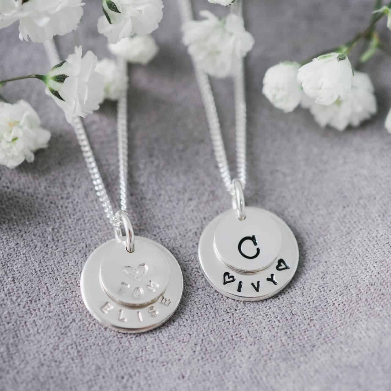 Layered disc necklace