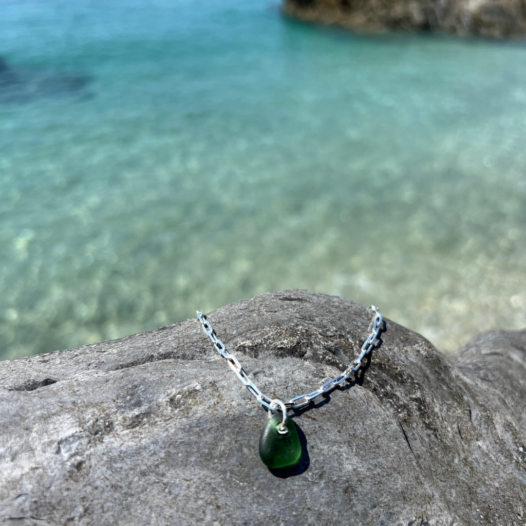 Cornish Links Sea Glass Anklet