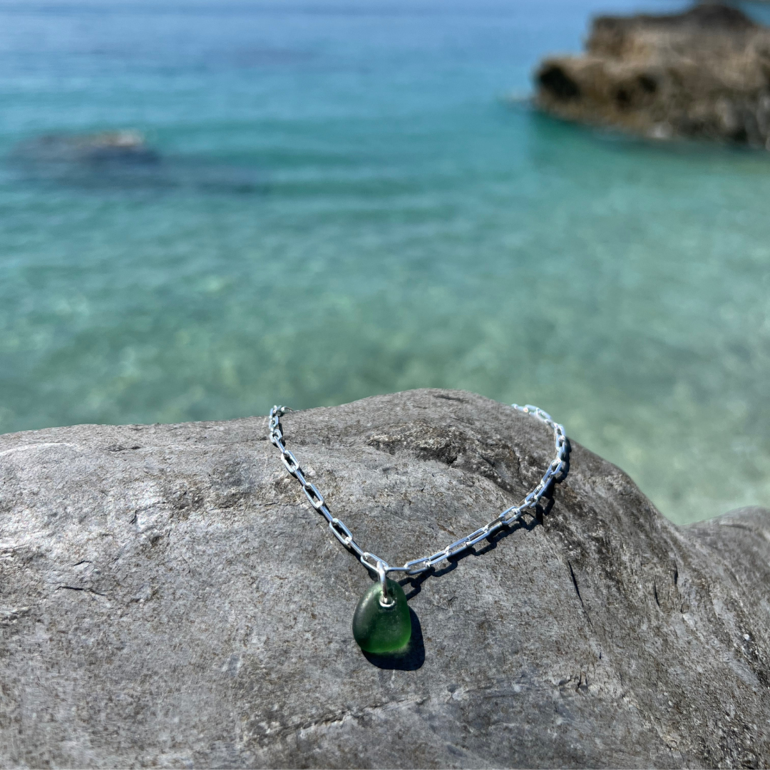 Cornish Links Sea Glass Anklet