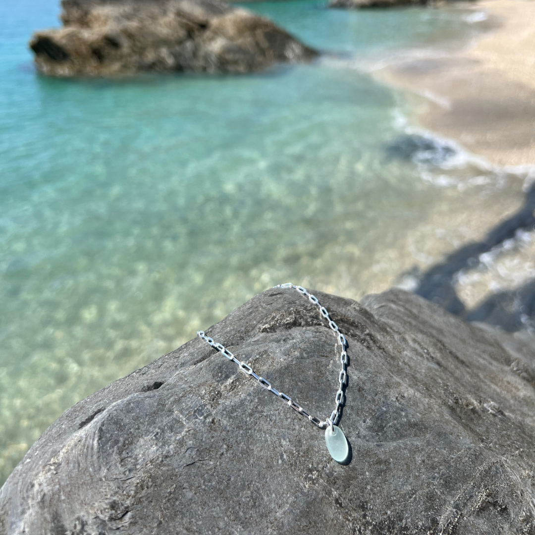 Cornish Links Sea Glass Anklet