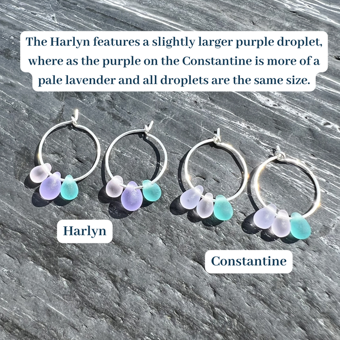 Drop Of The Ocean Hoop Earrings - Constantine