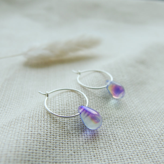 Drop Of The Ocean Hoop Earrings - Mermaid