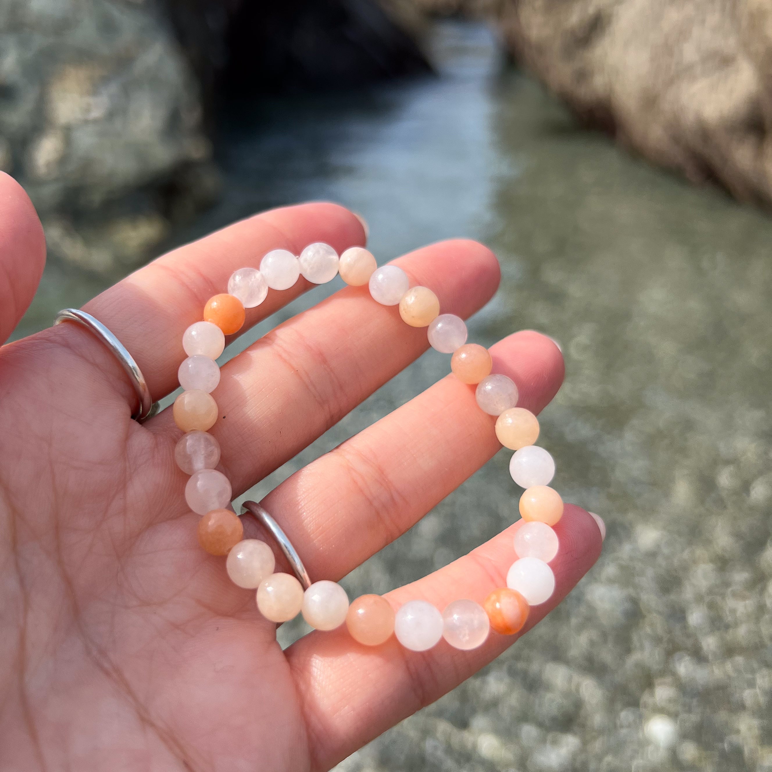 Peach Crystal Bracelet