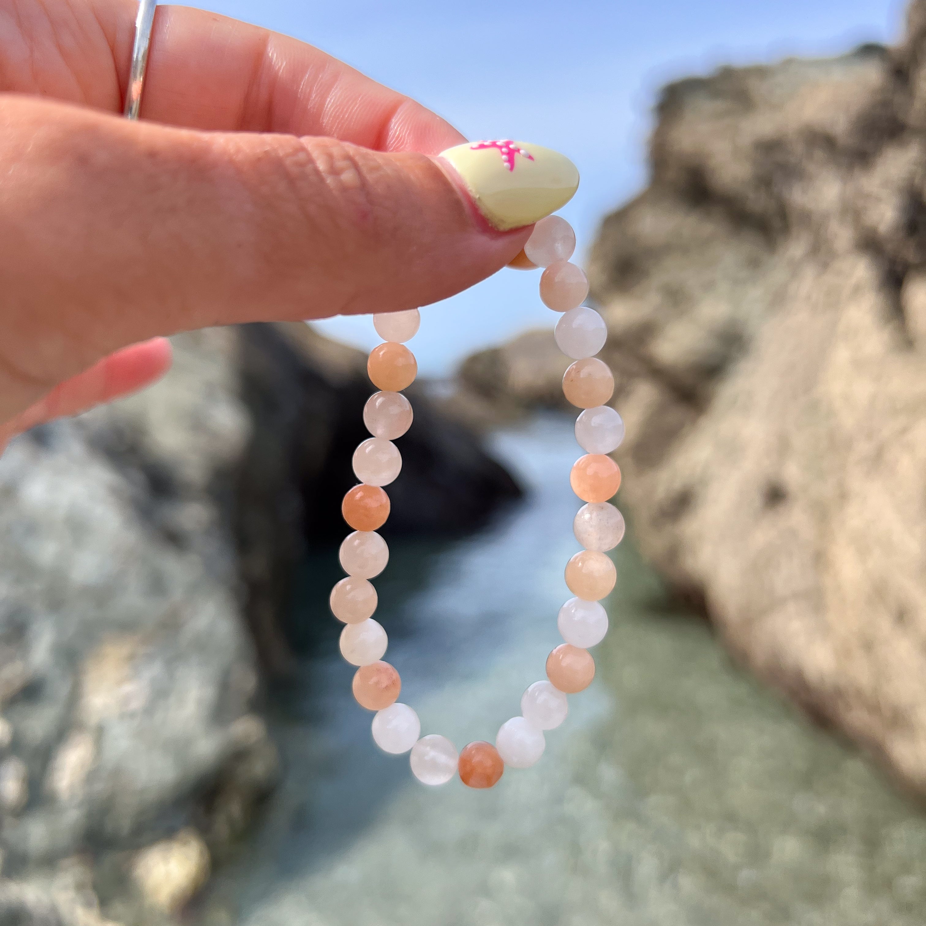 Peach Crystal Bracelet