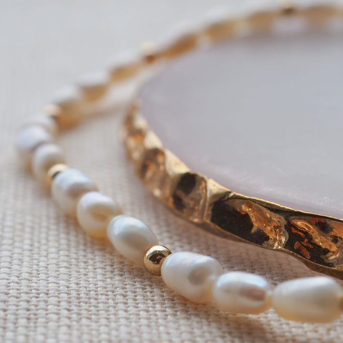 Pearl & Gold Anklet