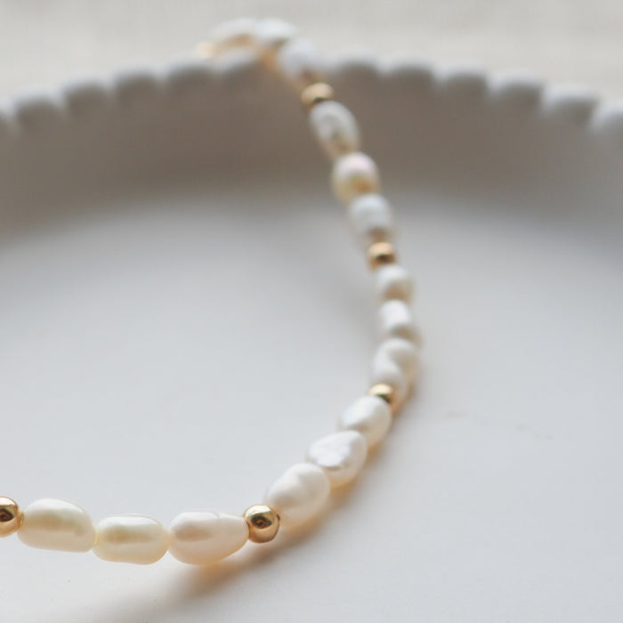 Pearl & Gold Anklet