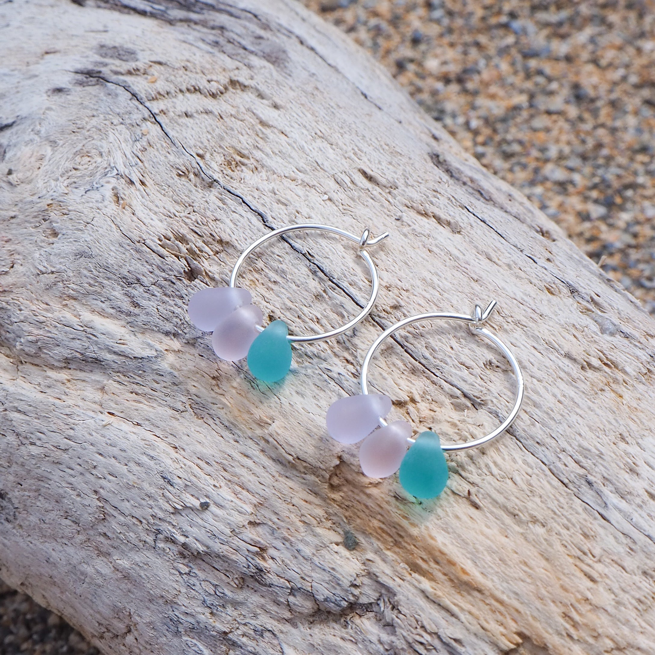 Drop Of The Ocean Hoop Earrings - Constantine