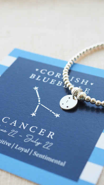 Silver Constellation Disc Bracelet