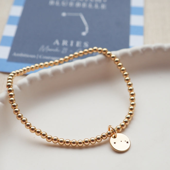 Gold Constellation Disc Bracelet