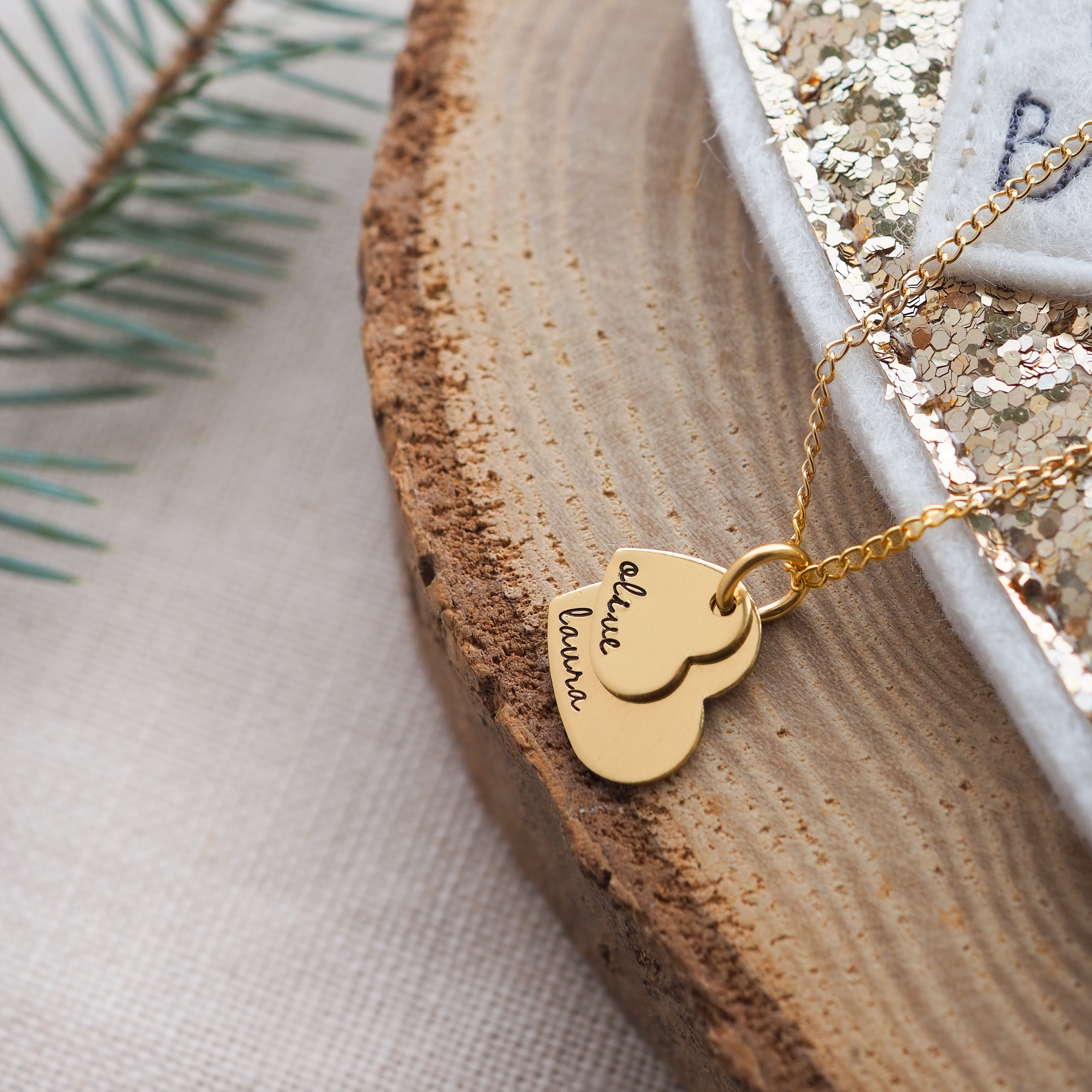 Kerensa - Gold Layered Heart Necklace