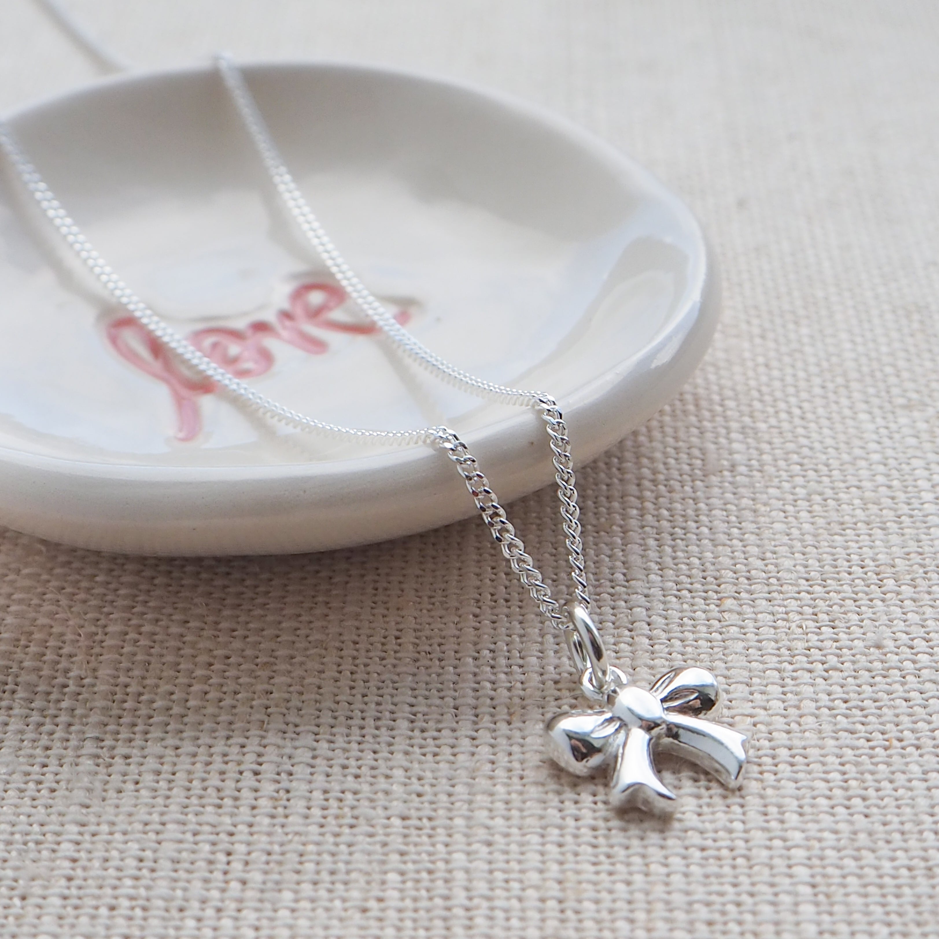 Bow Charm Necklace