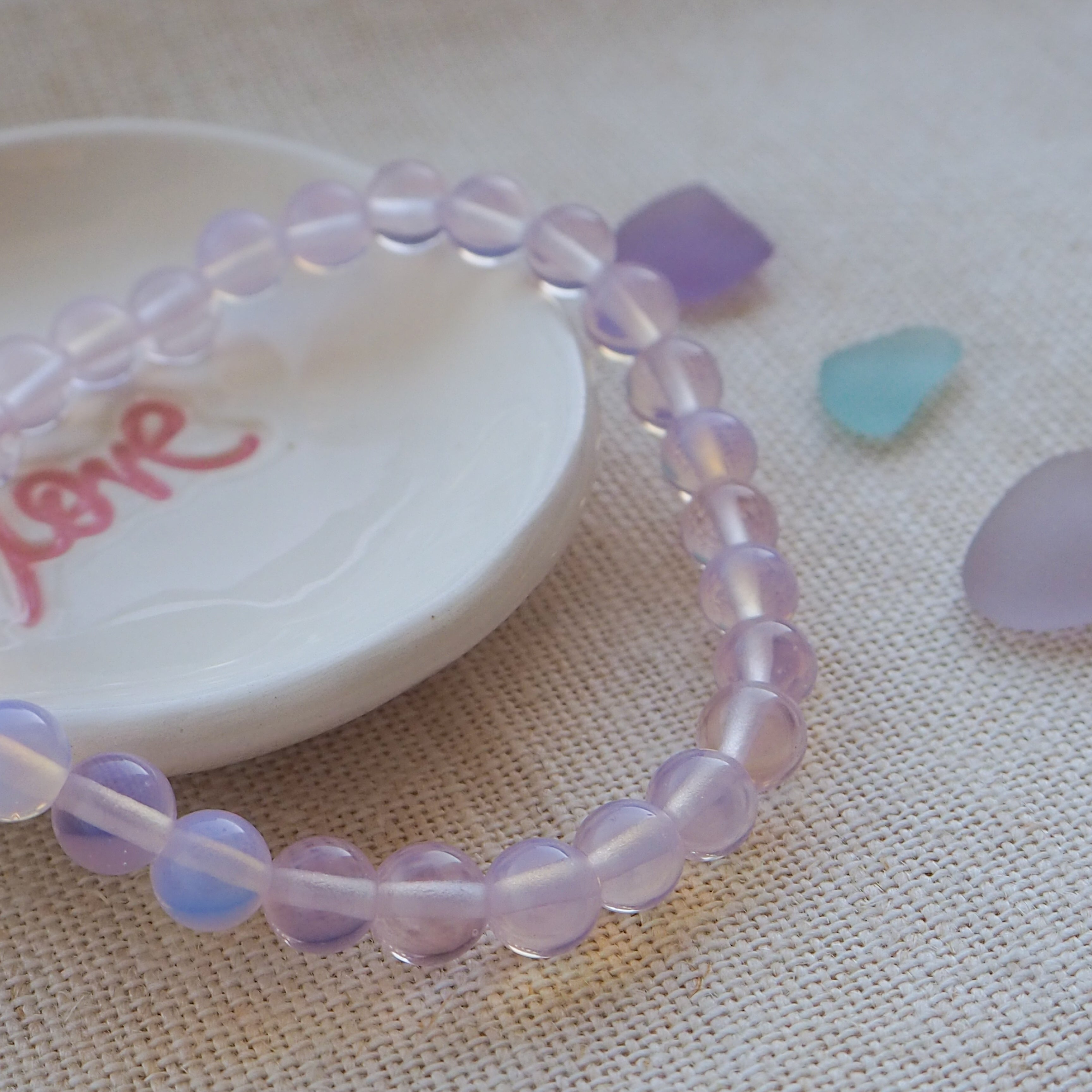 Pink Opal Crystal Bracelet