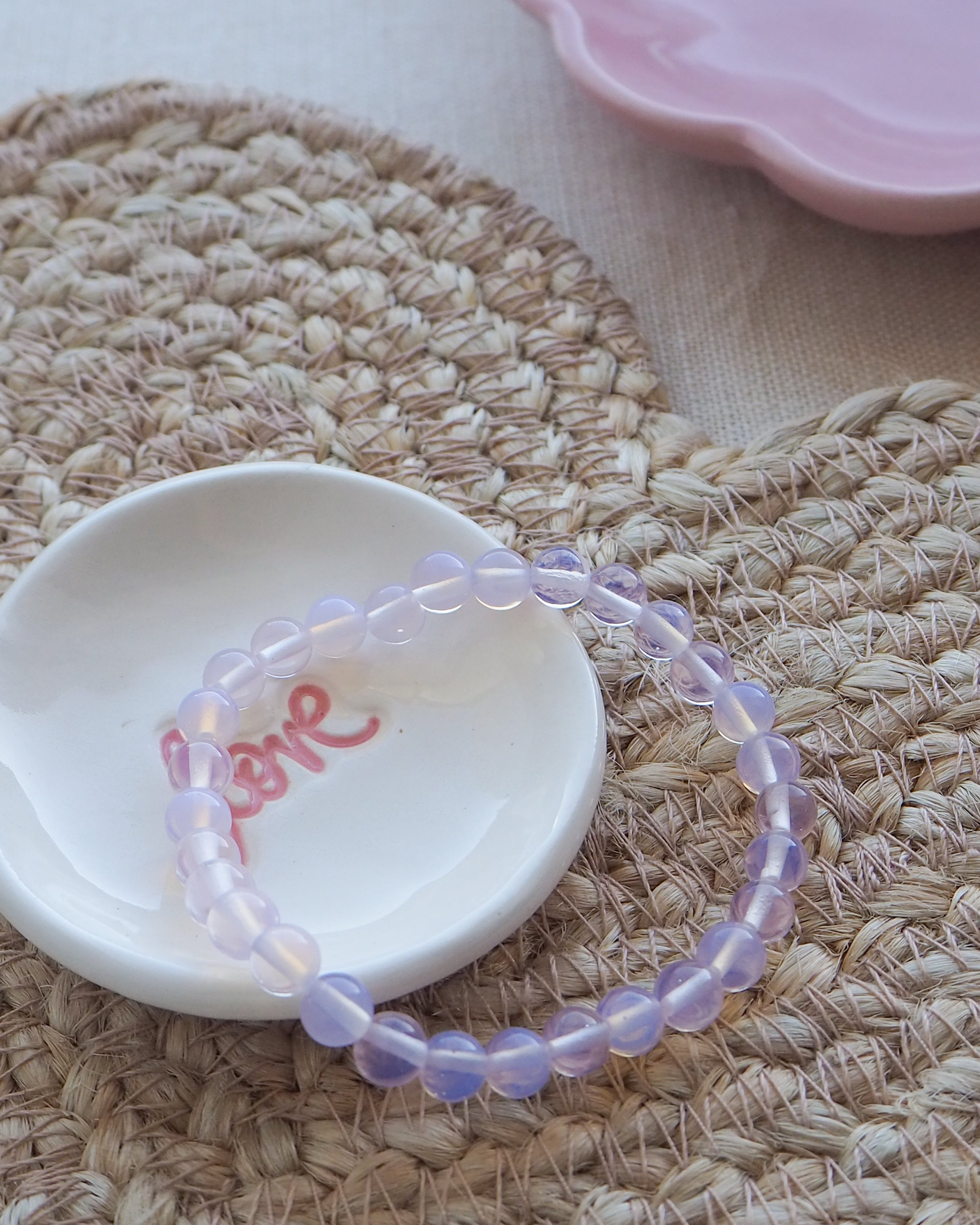 Pink Opal Crystal Bracelet