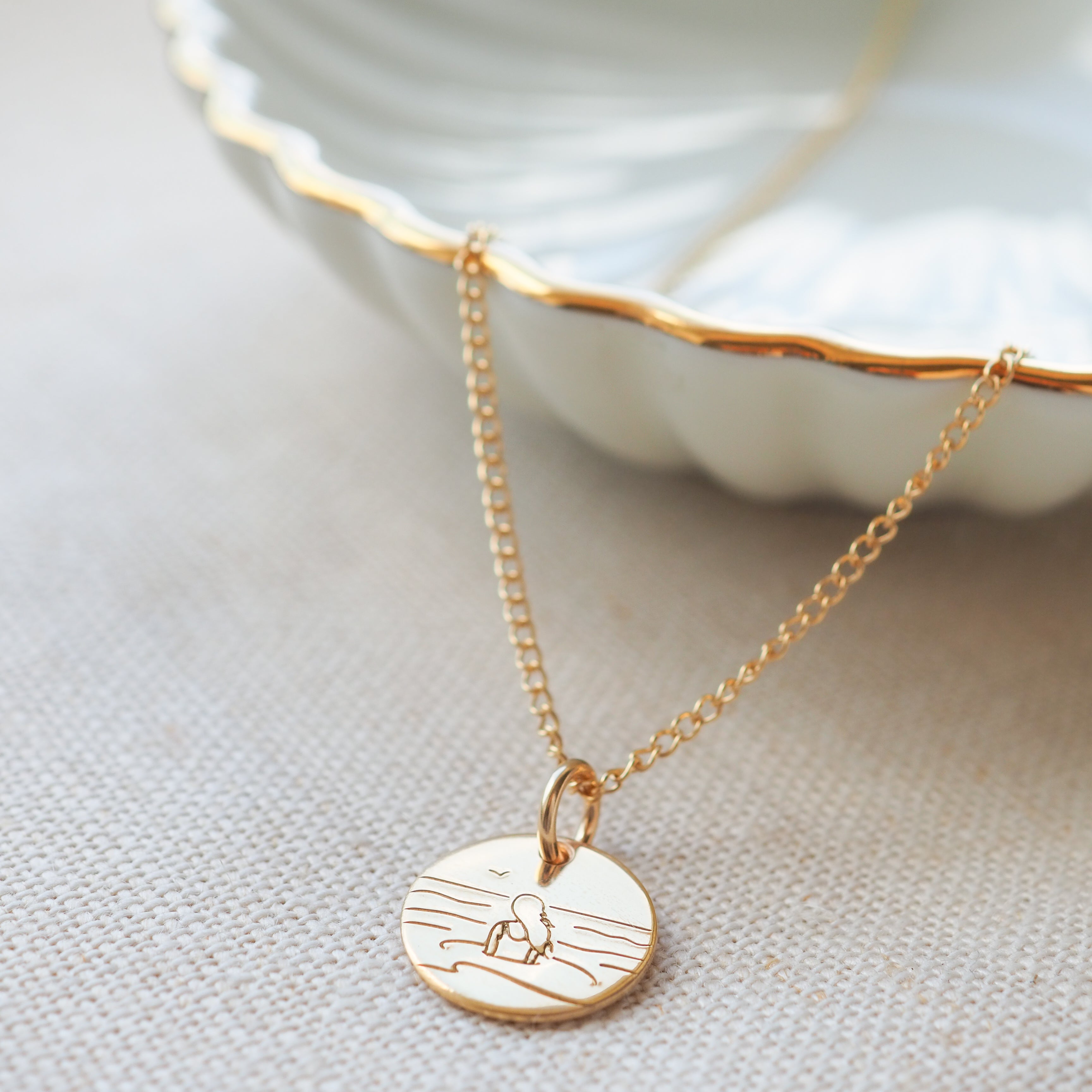 Sea Soul - Sea Swimmer Gold Necklace
