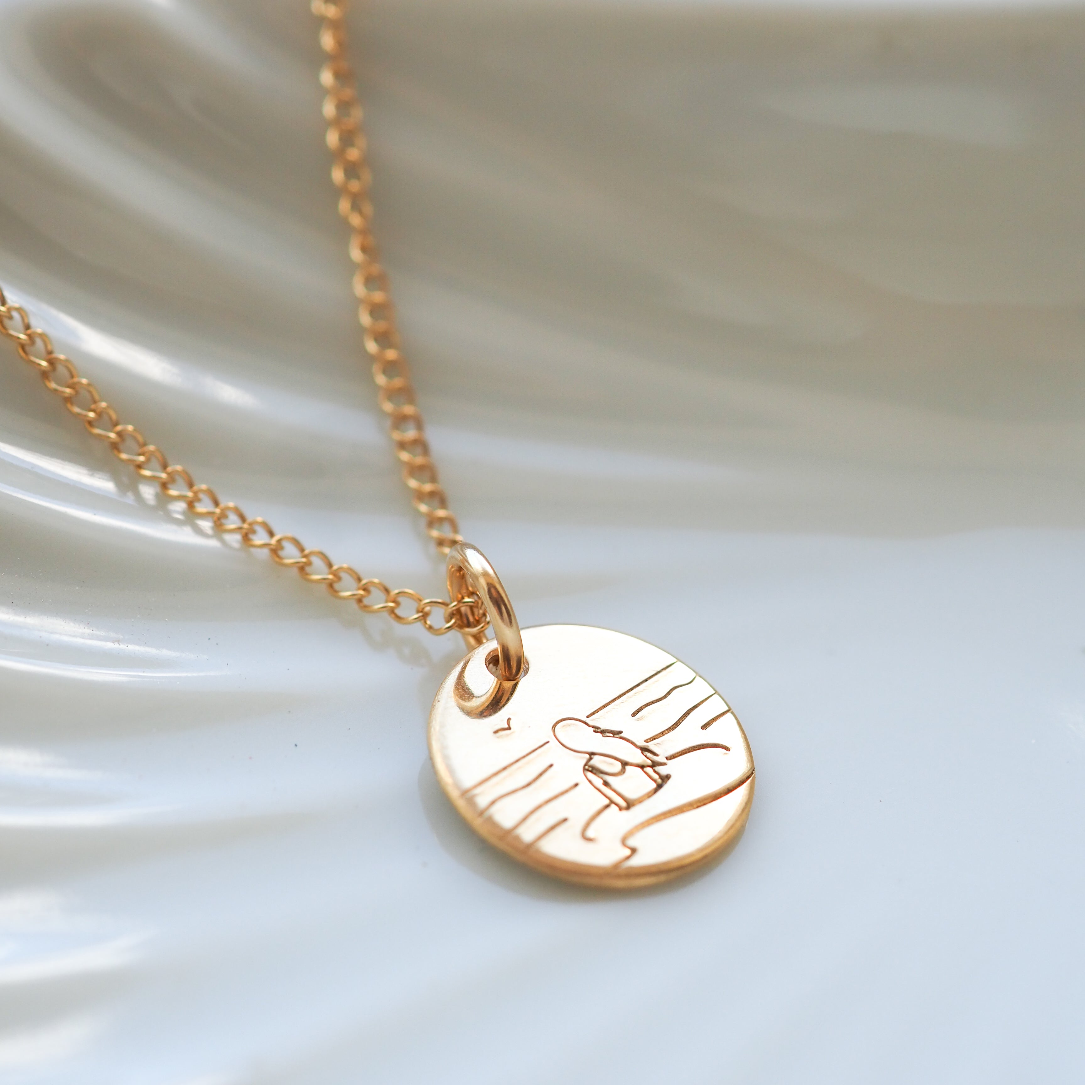 Sea Soul - Sea Swimmer Gold Necklace