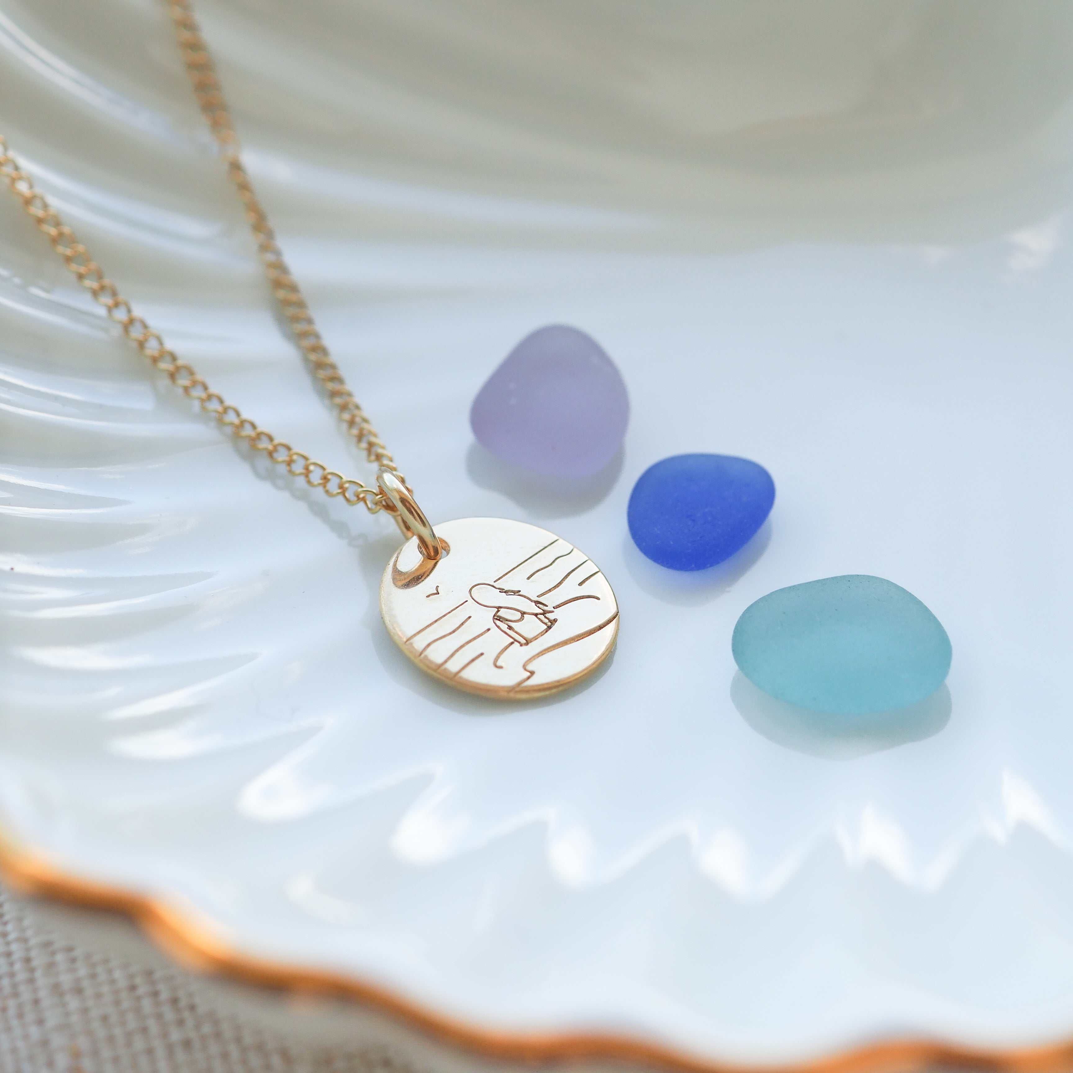 Sea Soul - Sea Swimmer Gold Necklace