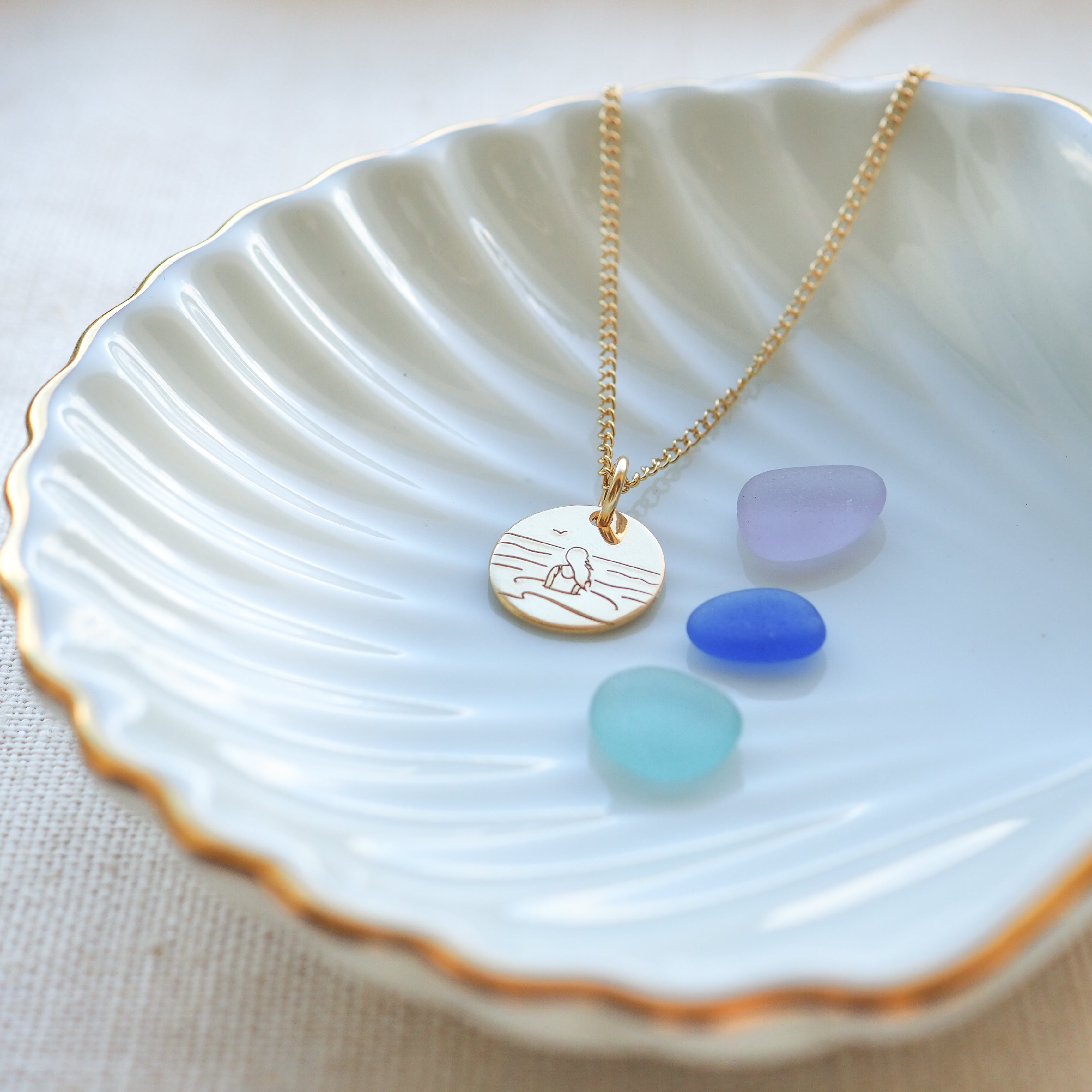 Sea Soul - Sea Swimmer Gold Necklace