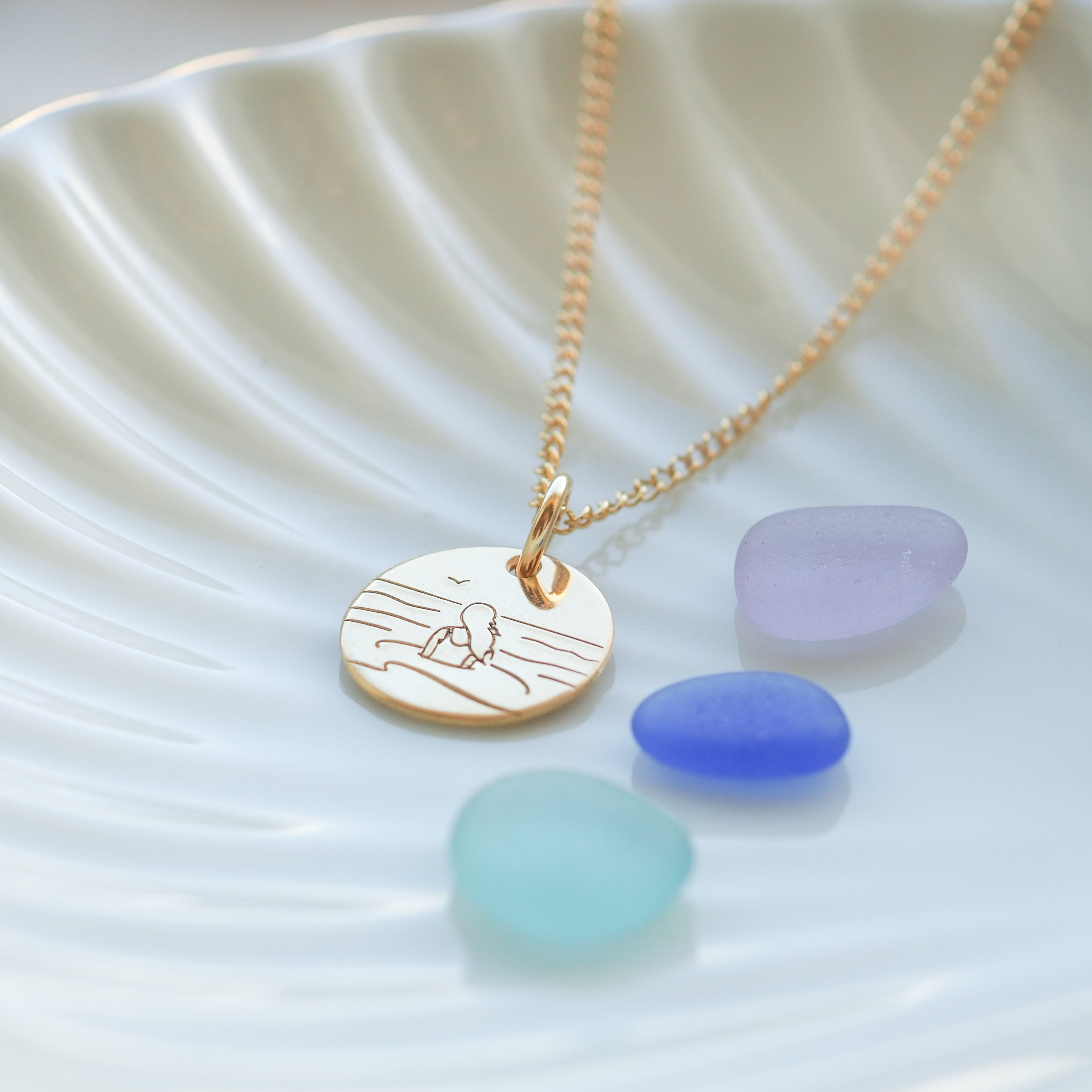 Sea Soul - Sea Swimmer Gold Necklace