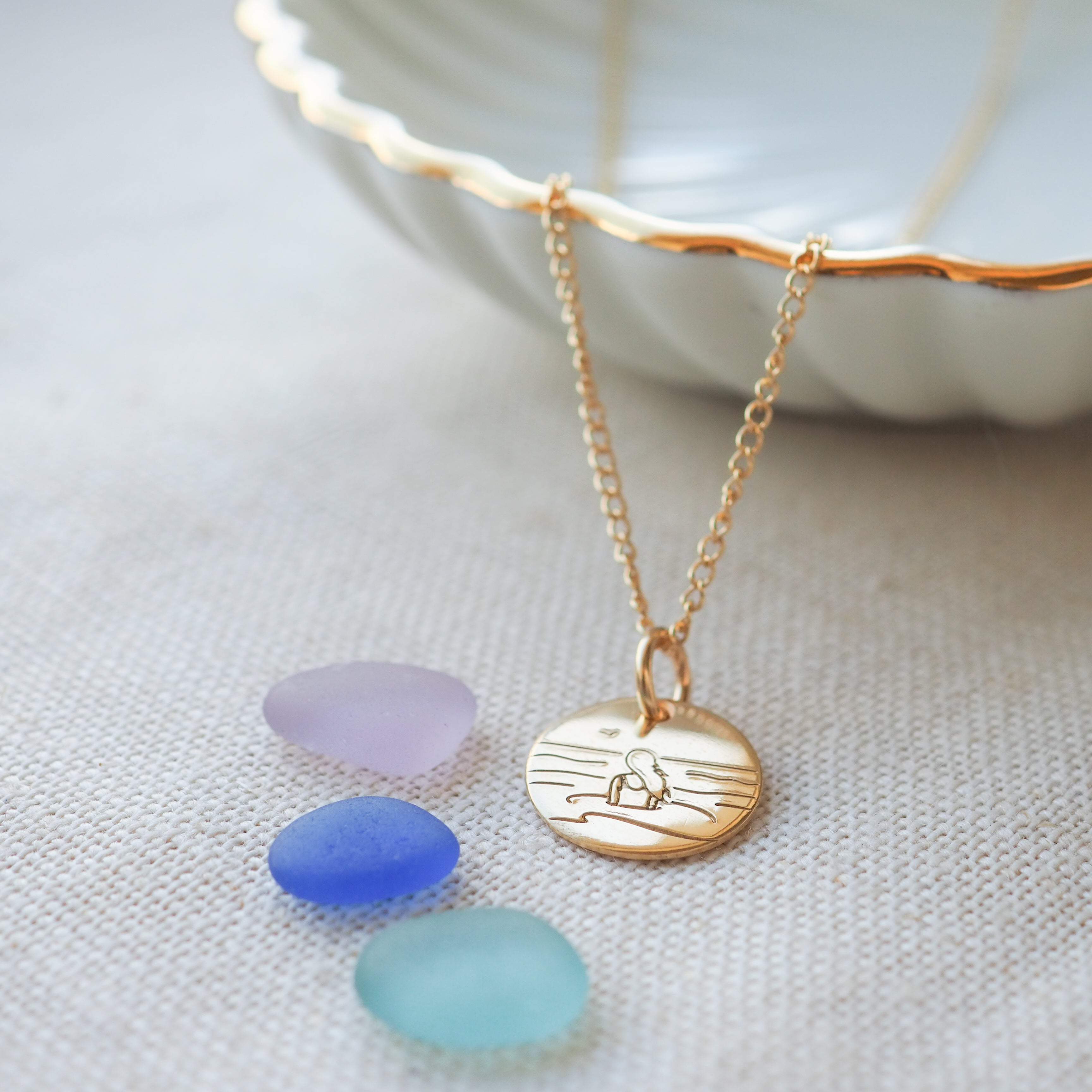Sea Soul - Sea Swimmer Gold Necklace