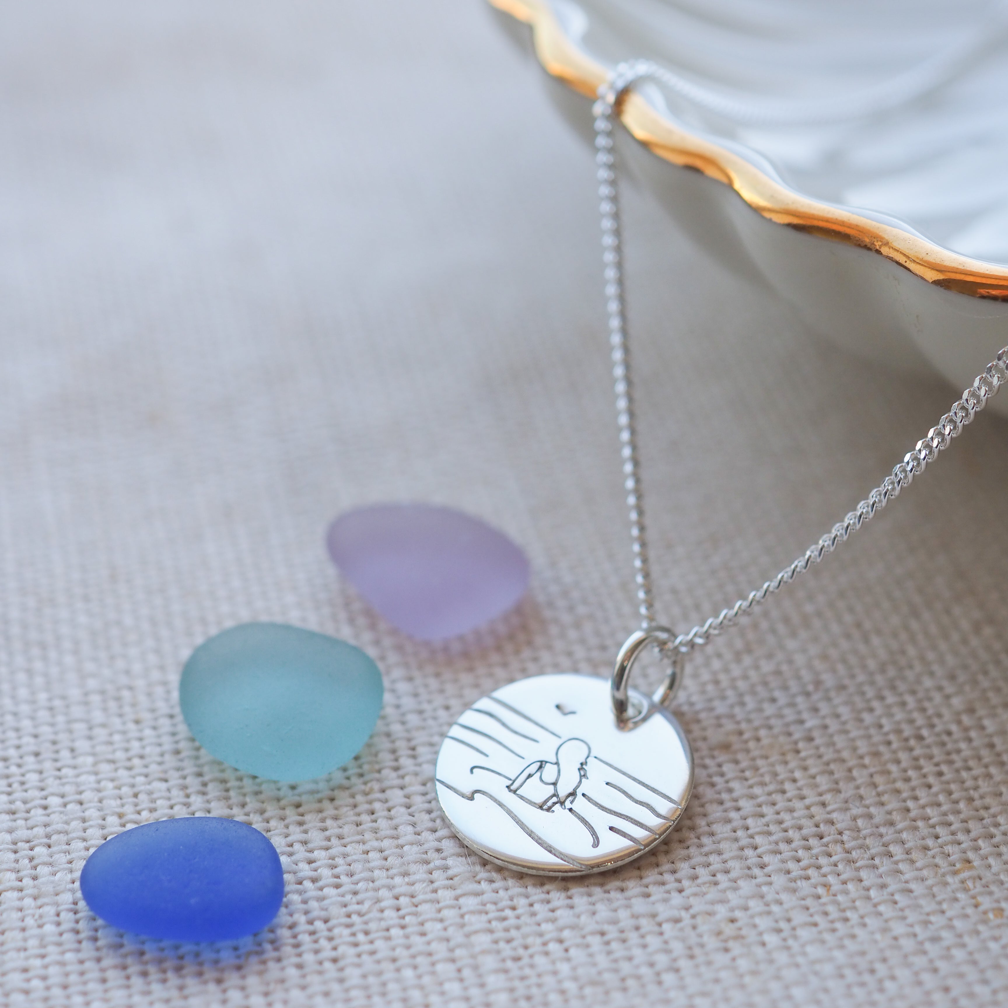 Sea Soul - Sea Swimmer Silver Necklace