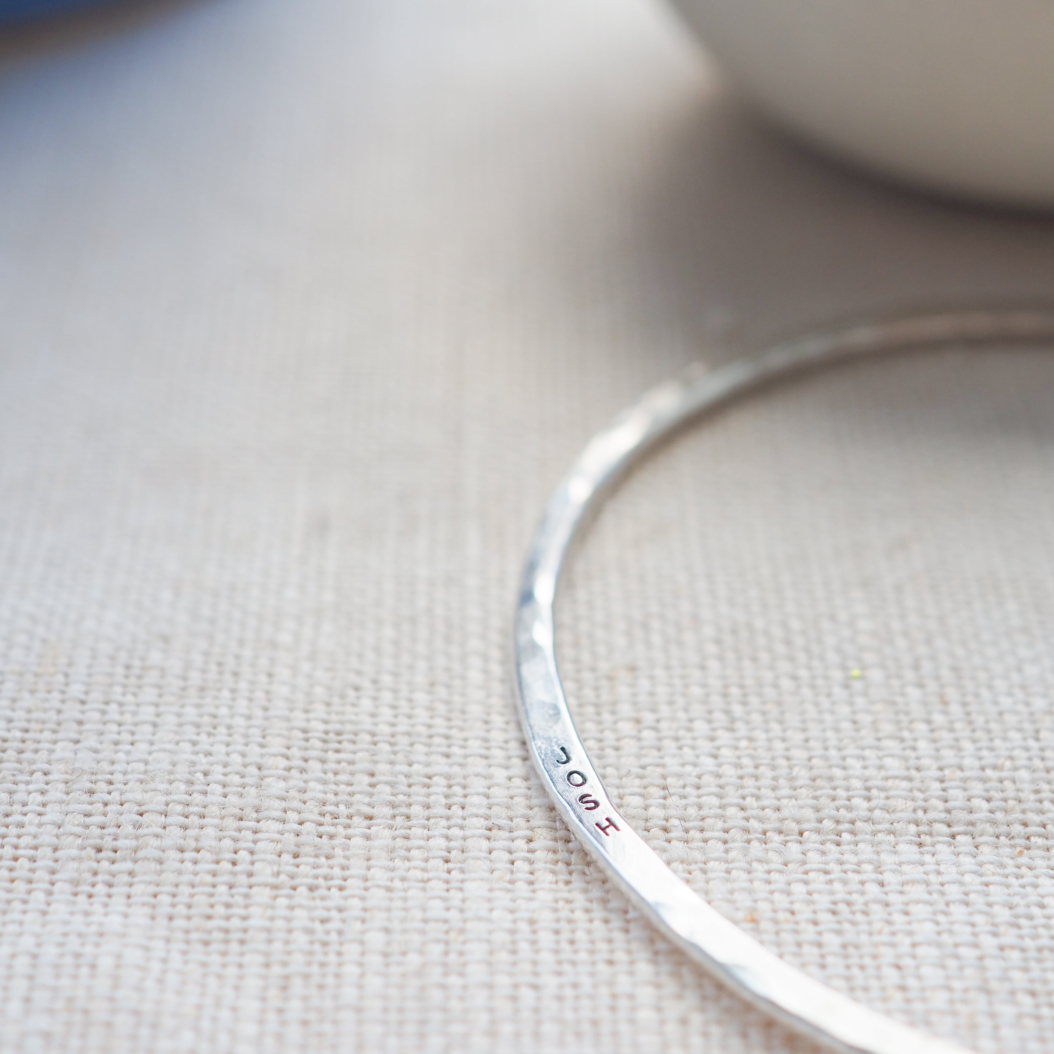 Personalised Sterling Silver Bangle