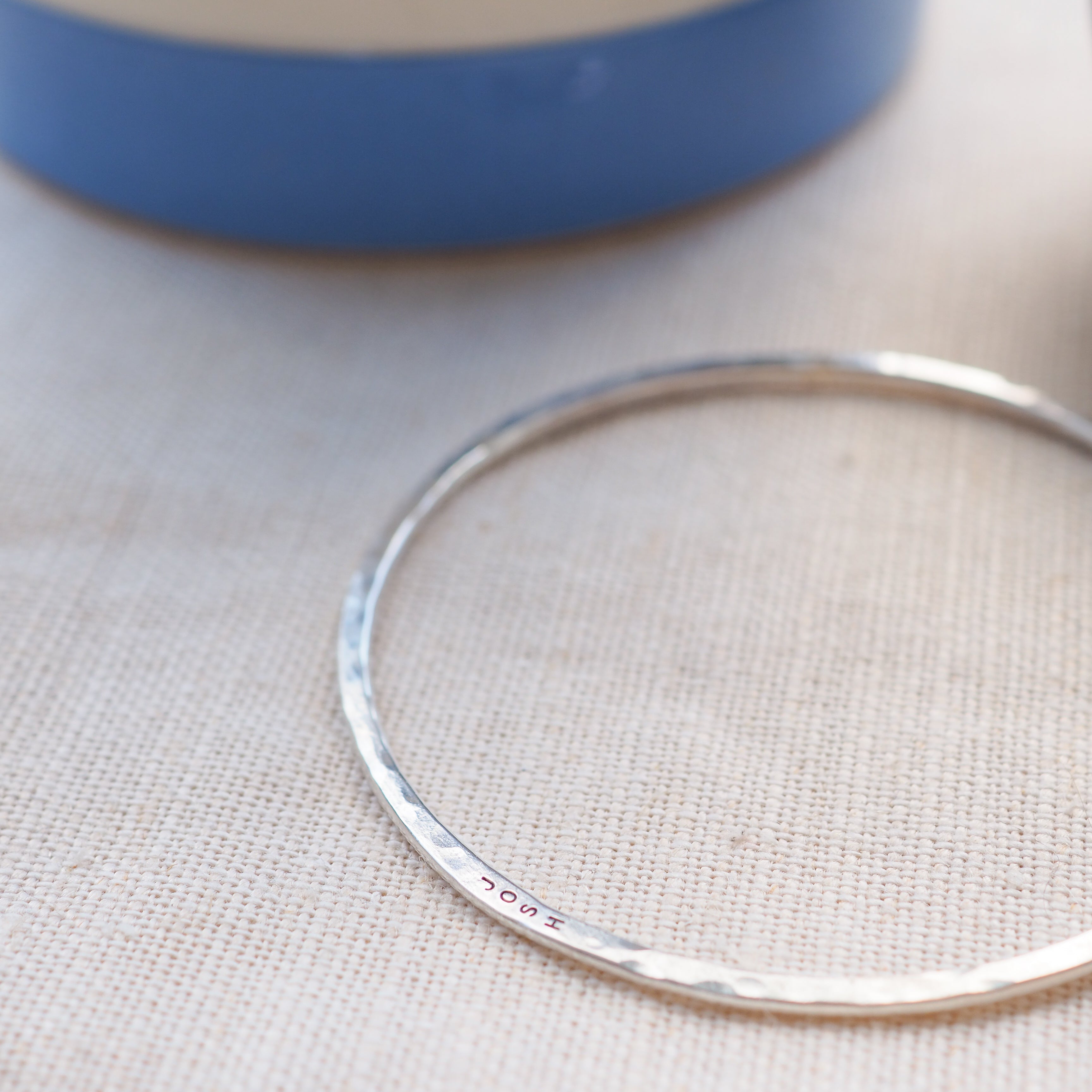 Personalised Sterling Silver Bangle