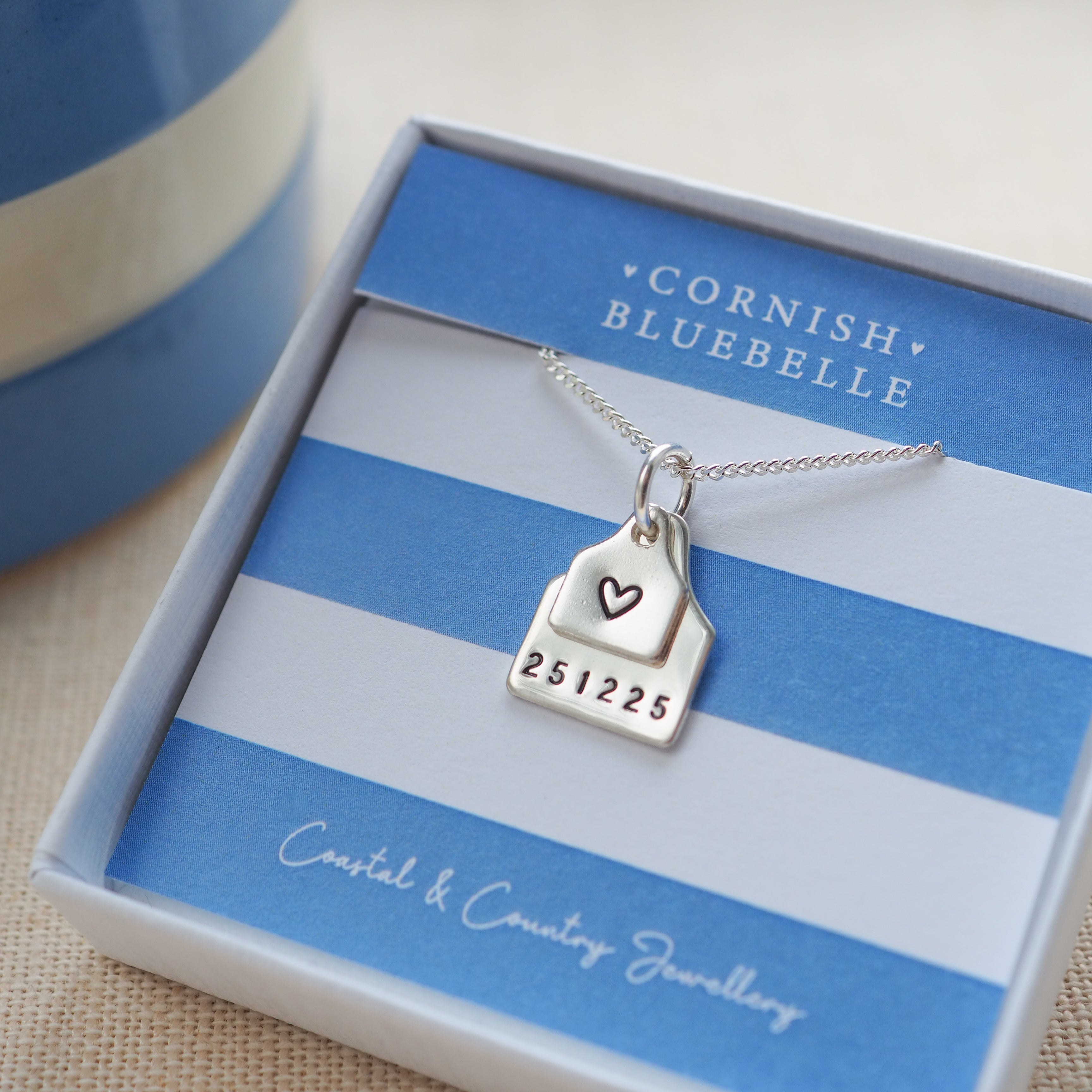 Layered Ear Tag Necklace