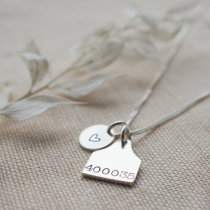Ear tag necklace