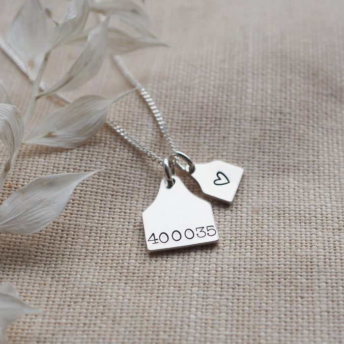Ear tag necklace