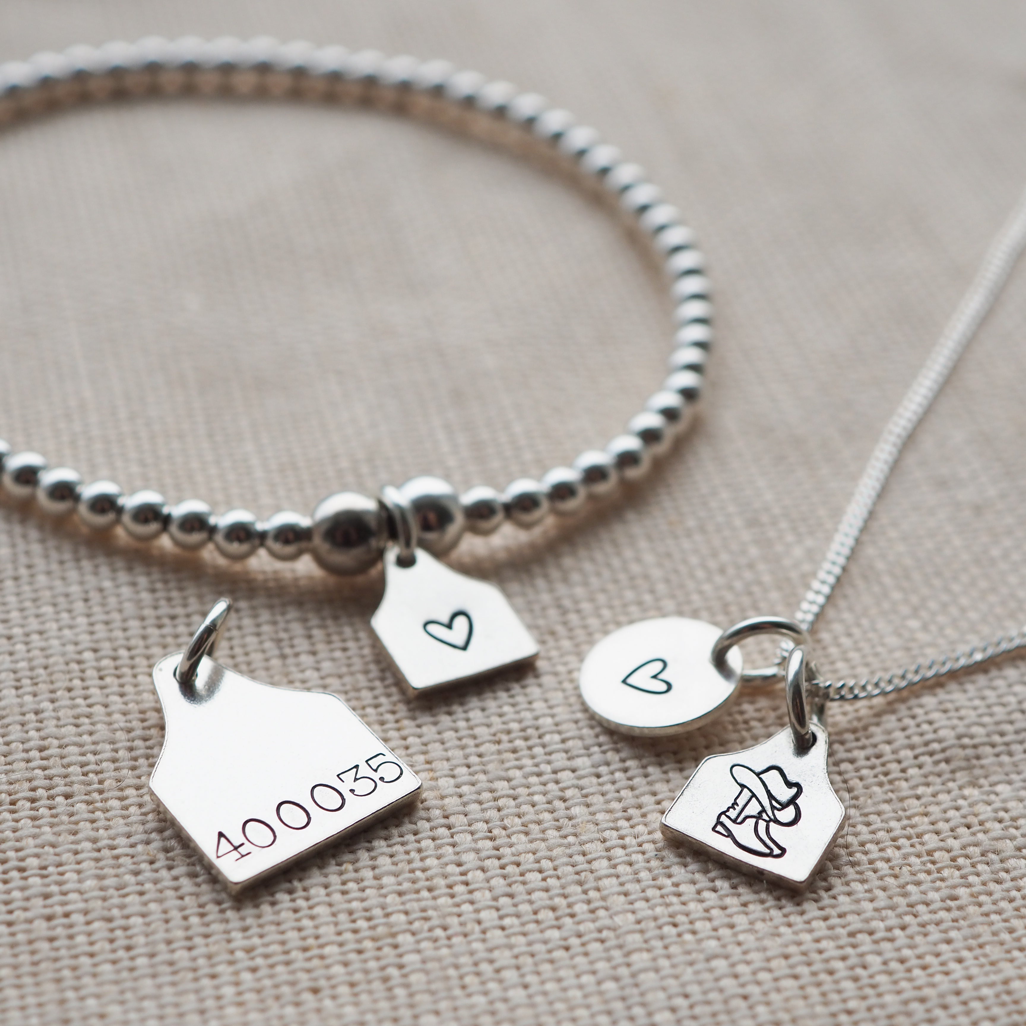 Ear tag bracelet