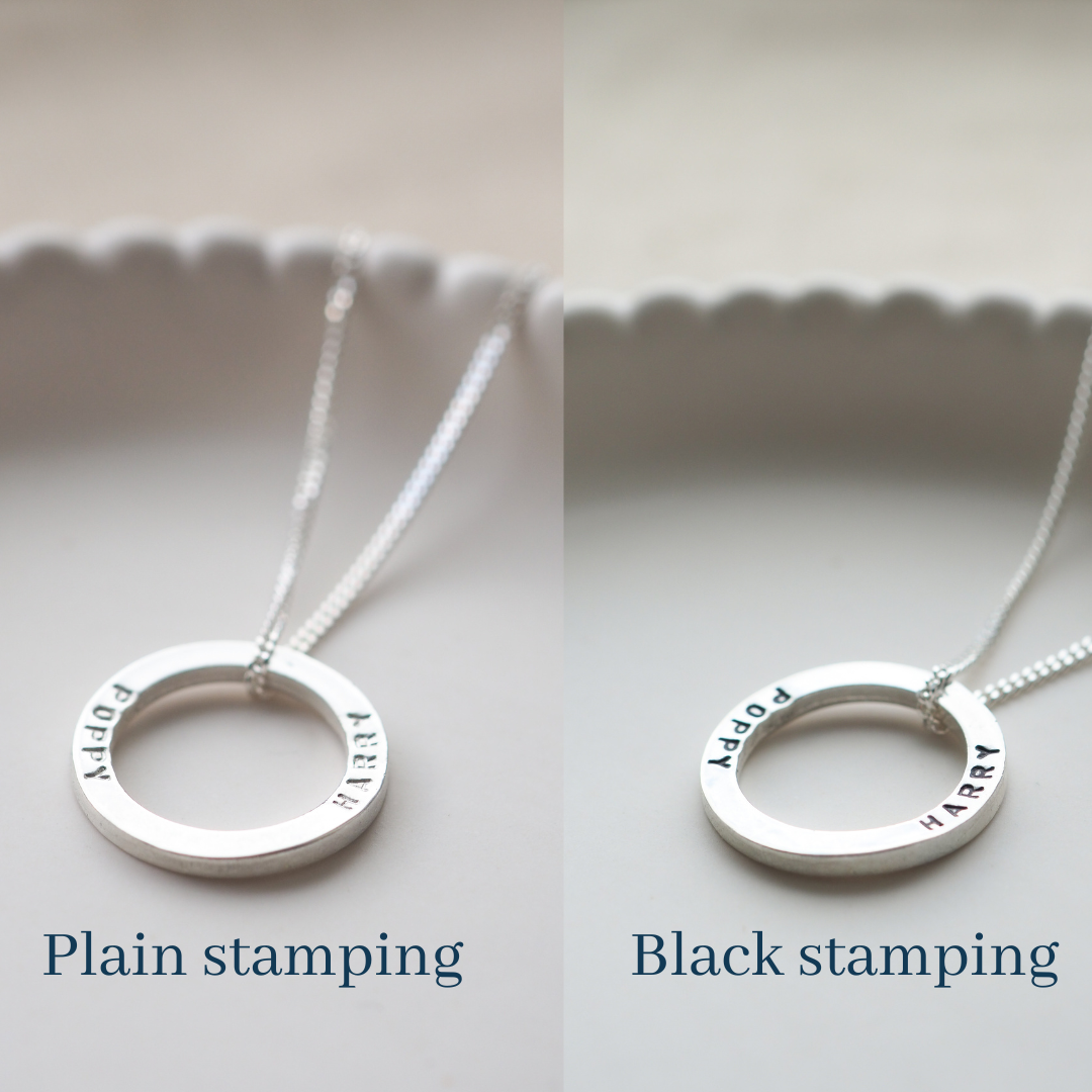 Silver Constellation Disc & Personalised Disc Necklace